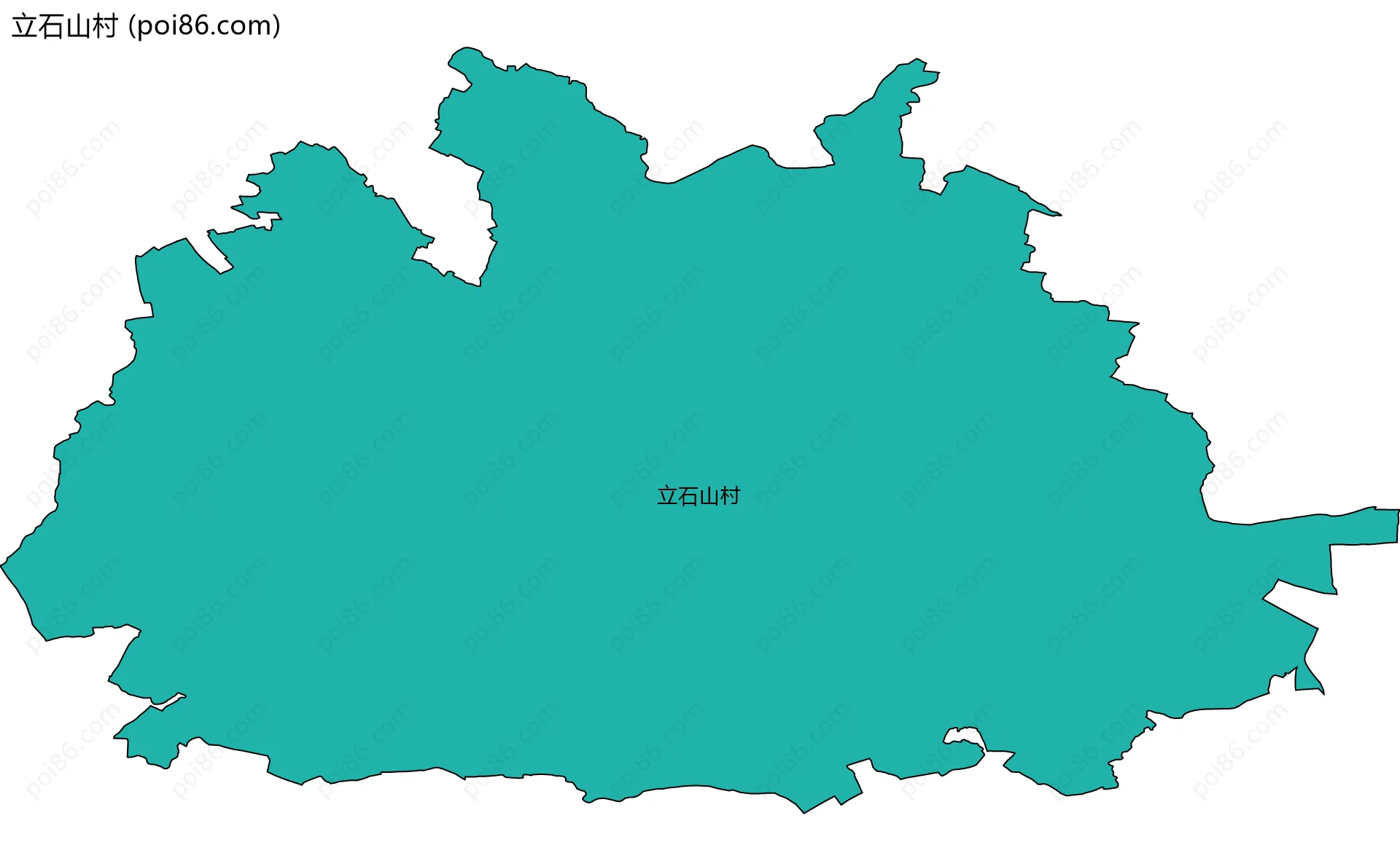 立石山村边界地图