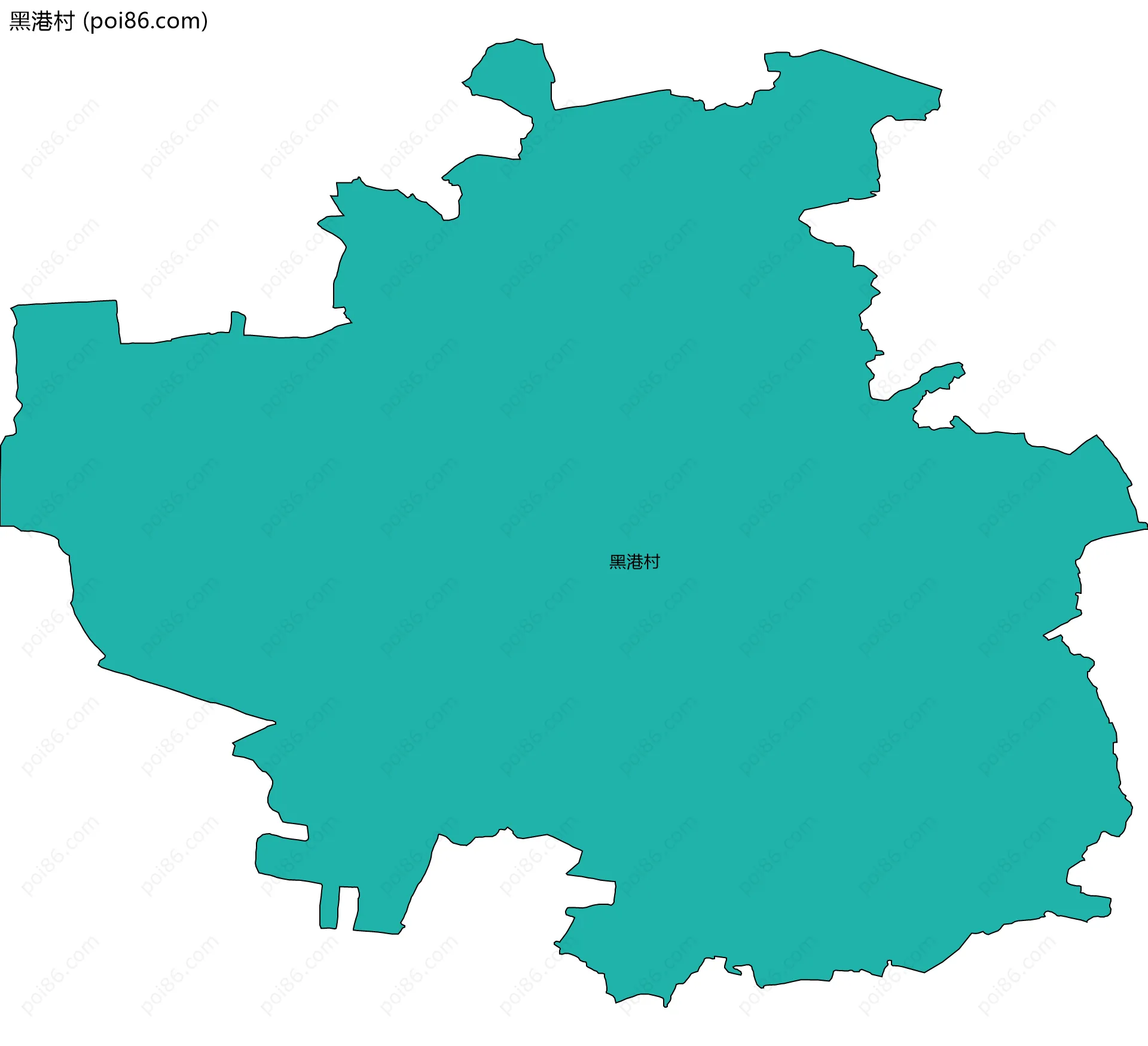 黑港村边界地图