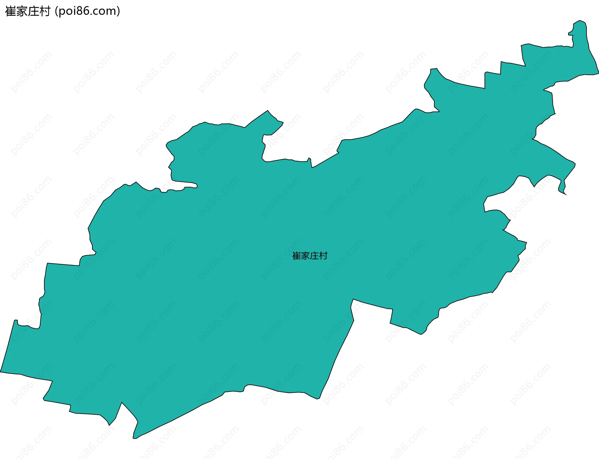 崔家庄村边界地图