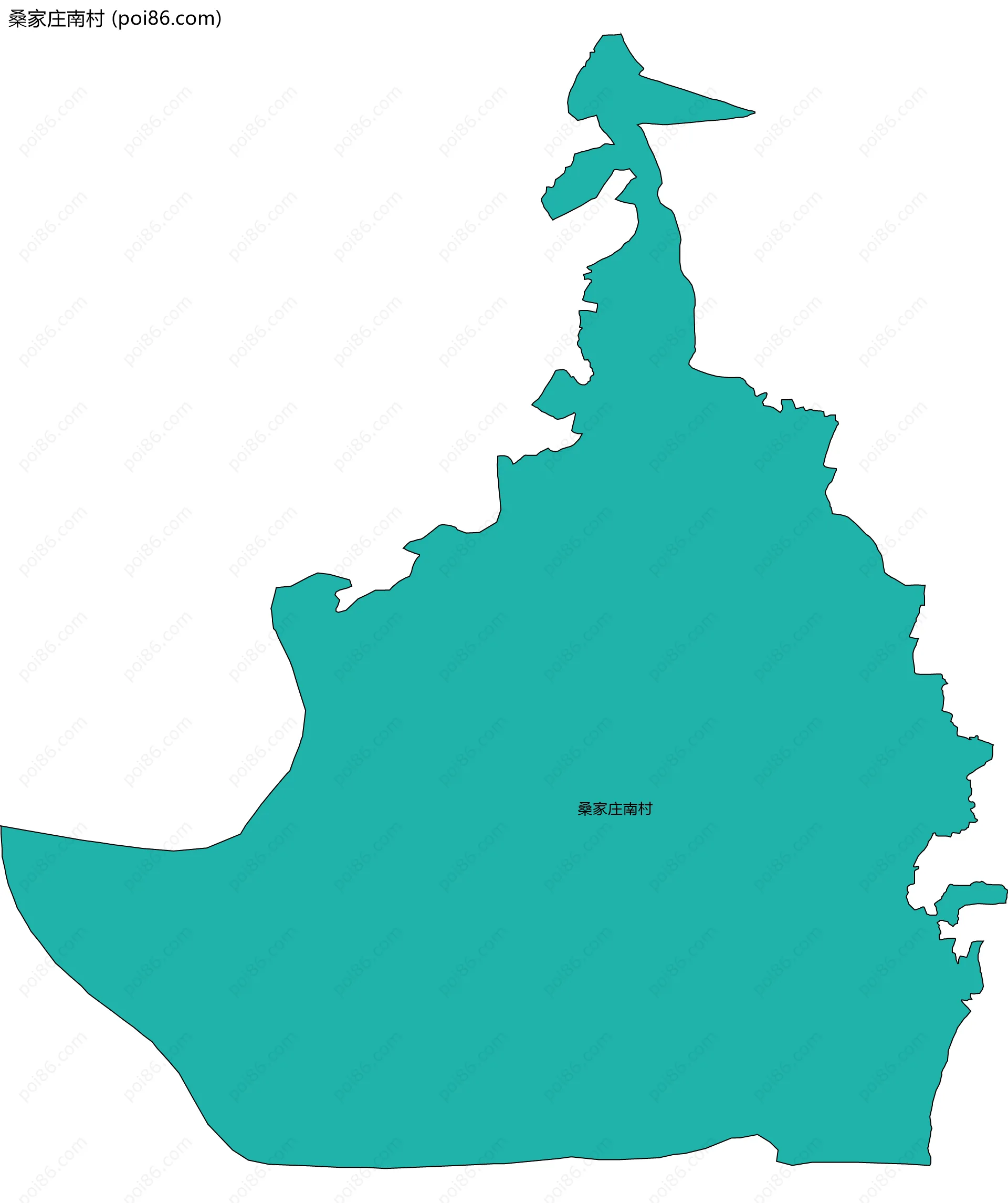 桑家庄南村边界地图