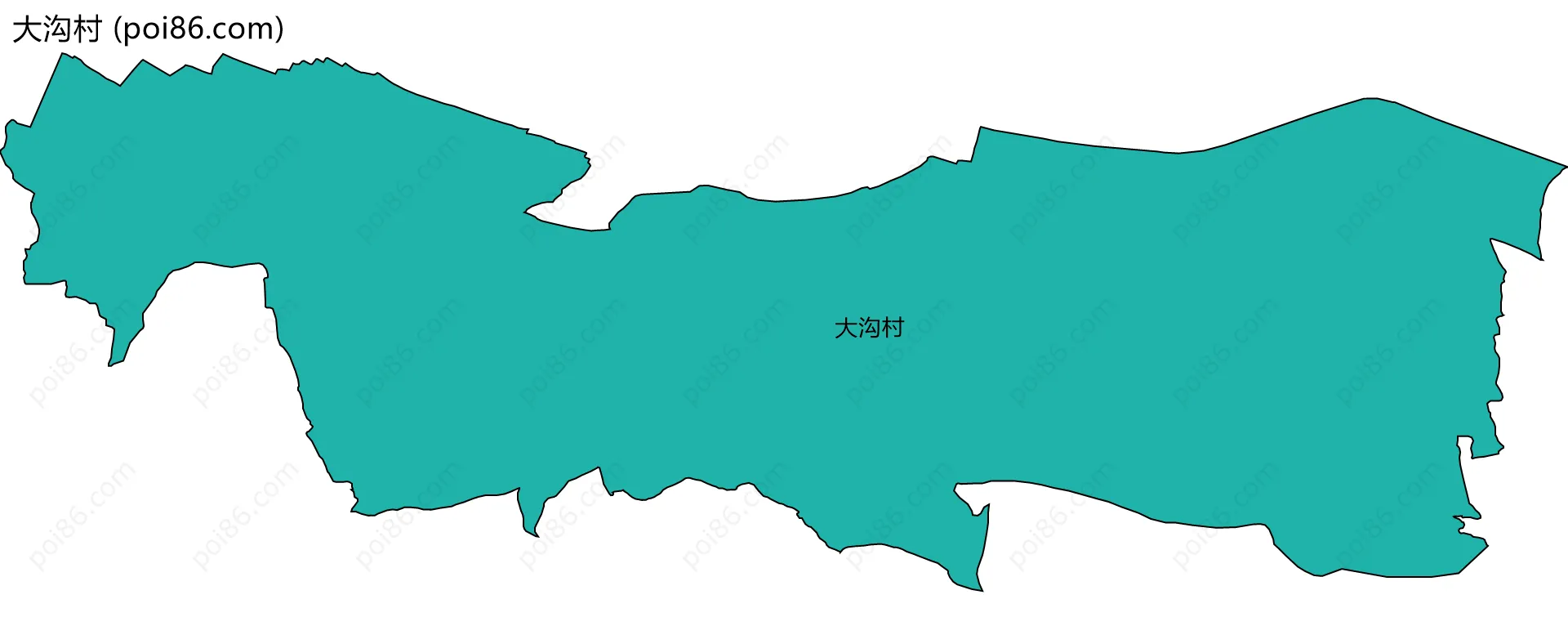 大沟村边界地图