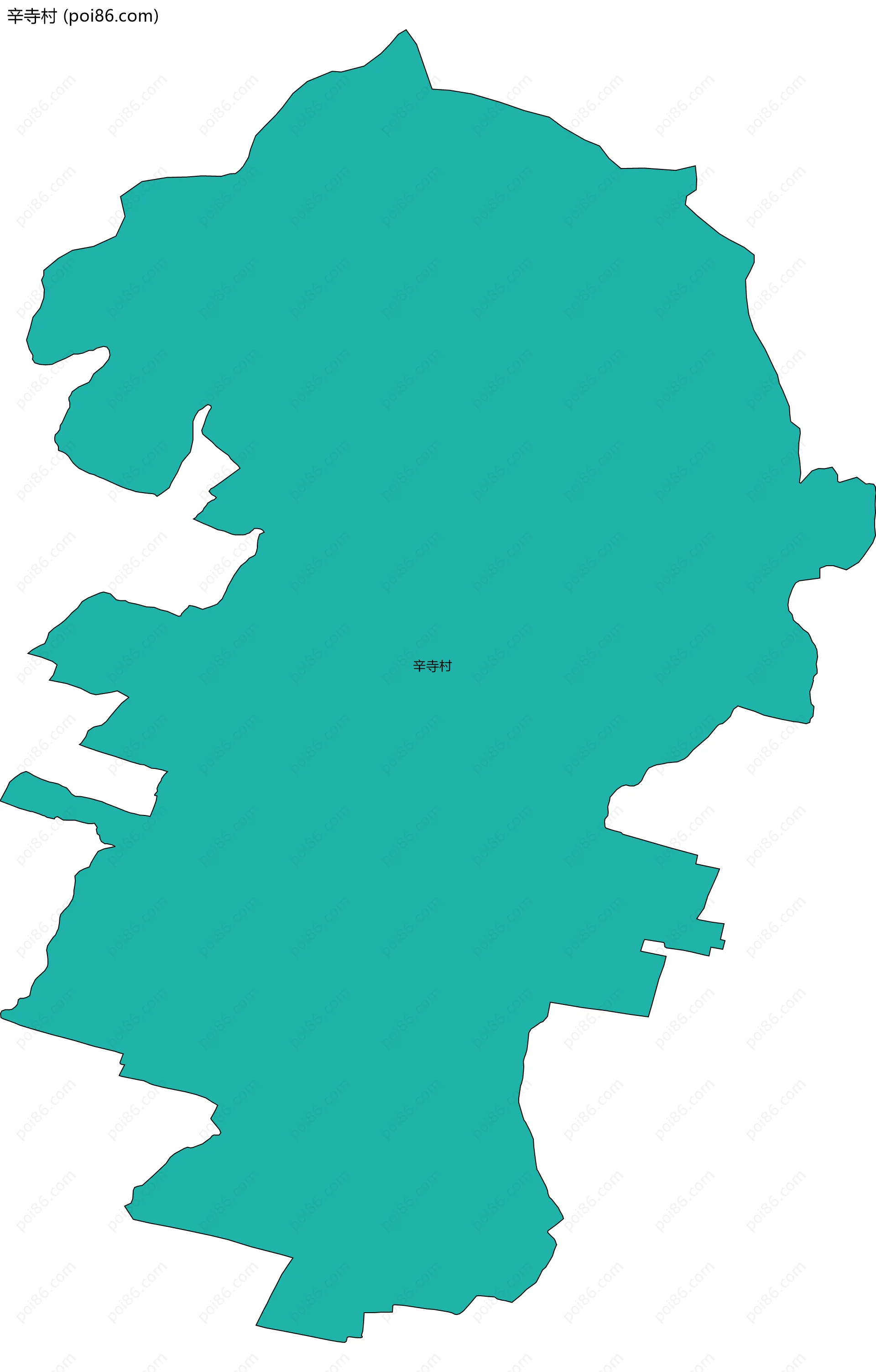 辛寺村边界地图