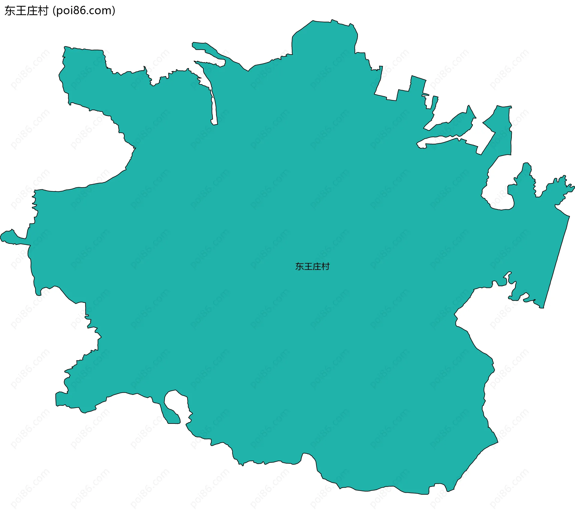 东王庄村边界地图