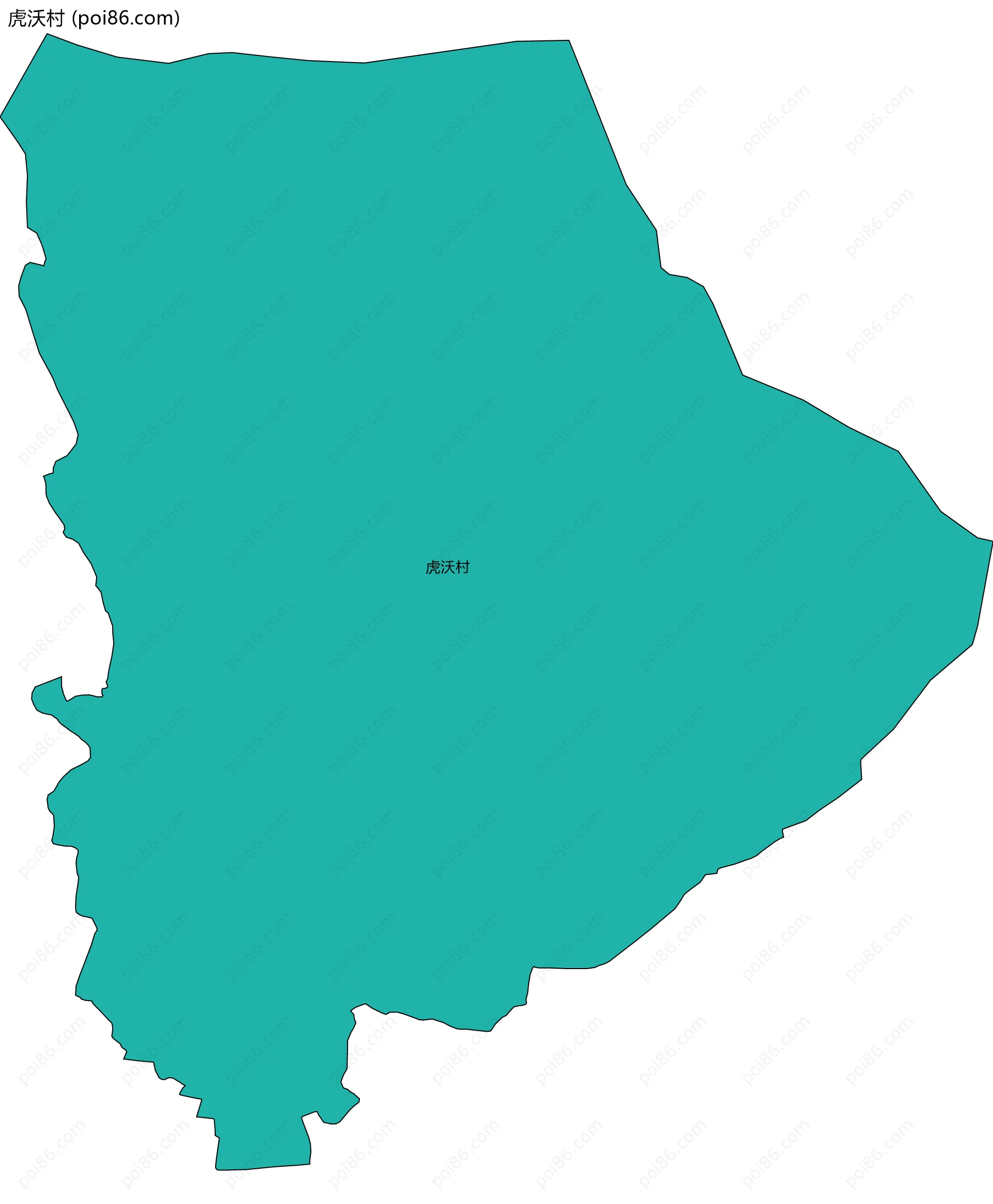 虎沃村边界地图