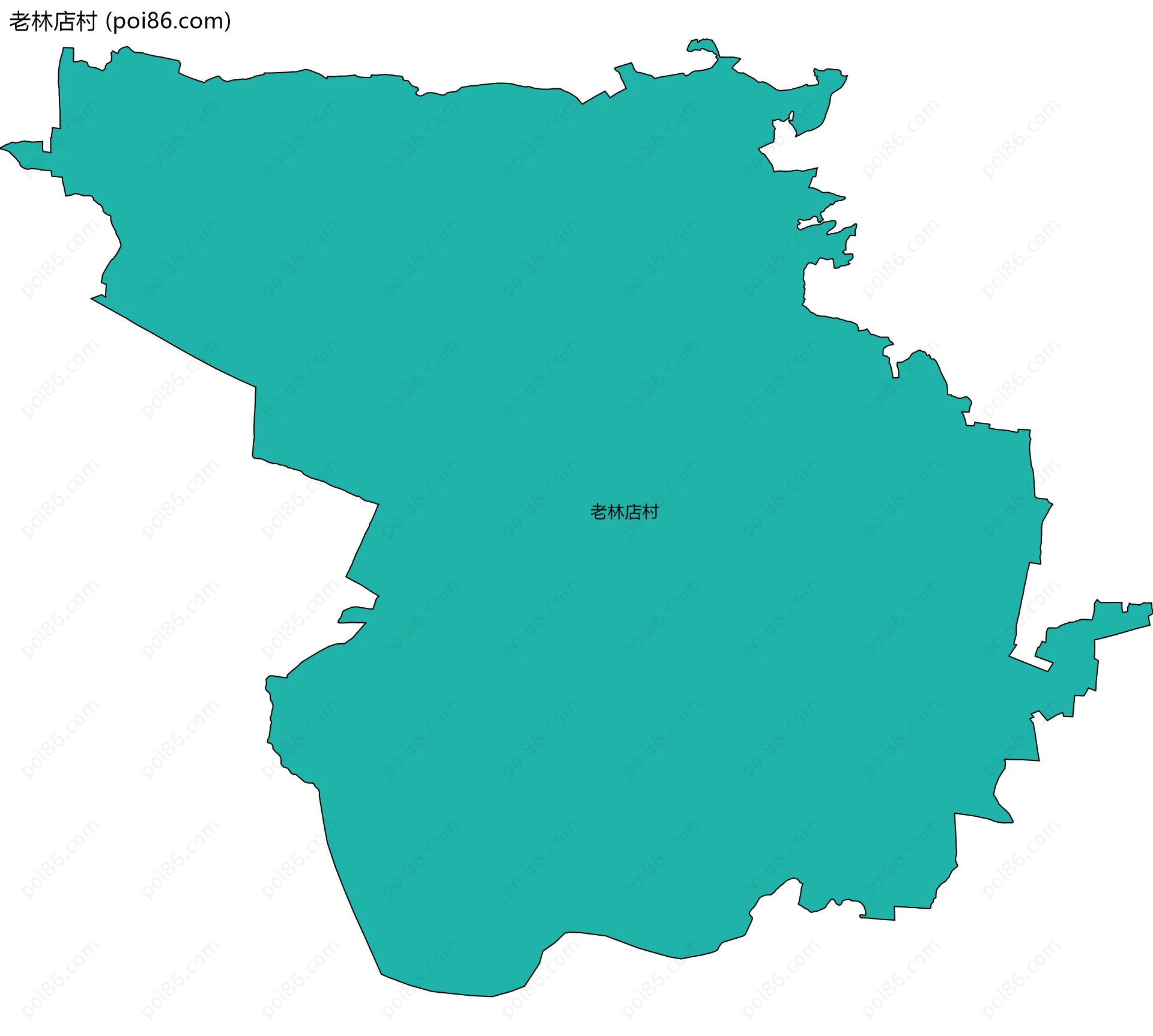 老林店村边界地图
