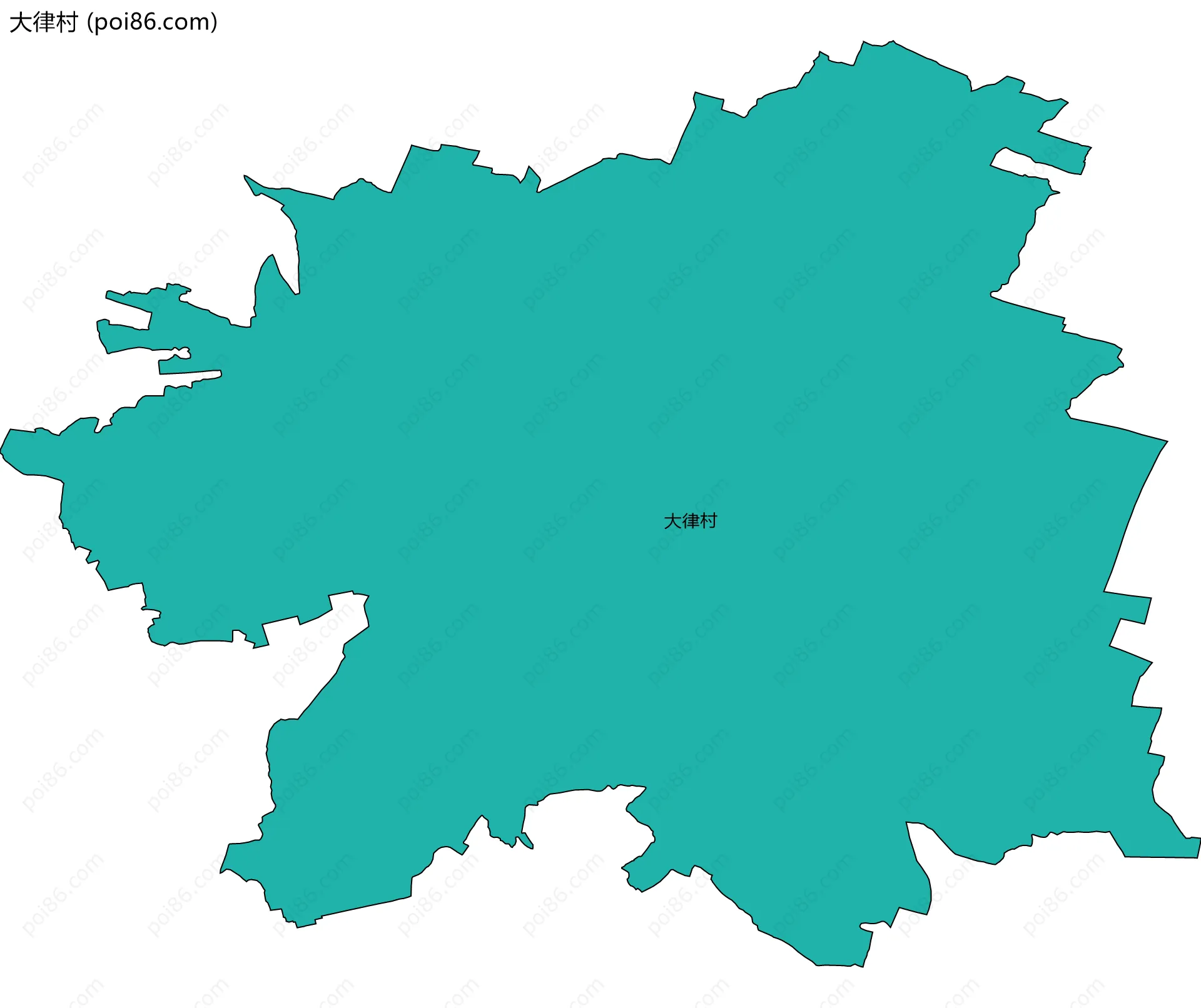 大律村边界地图