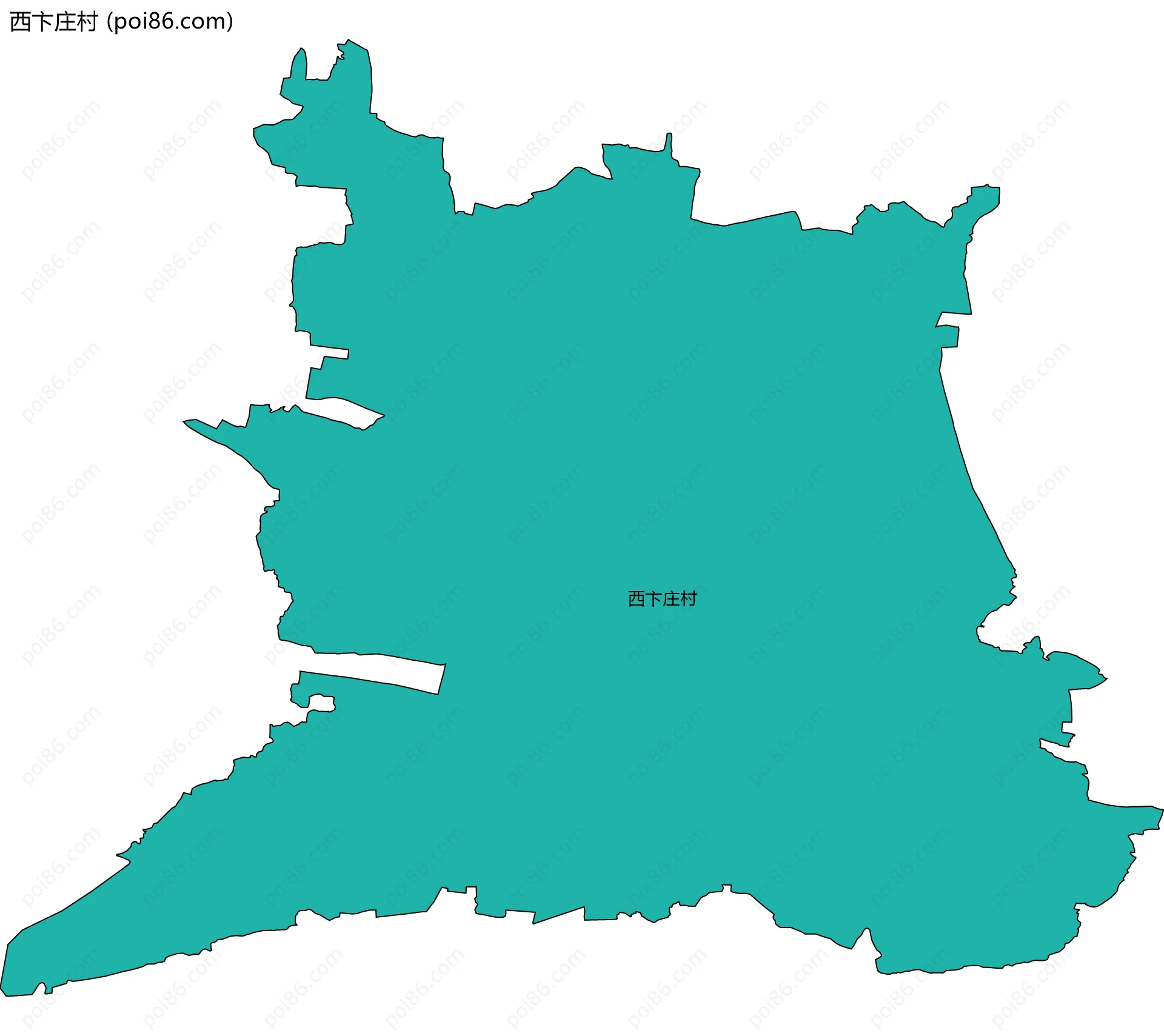 西卞庄村边界地图