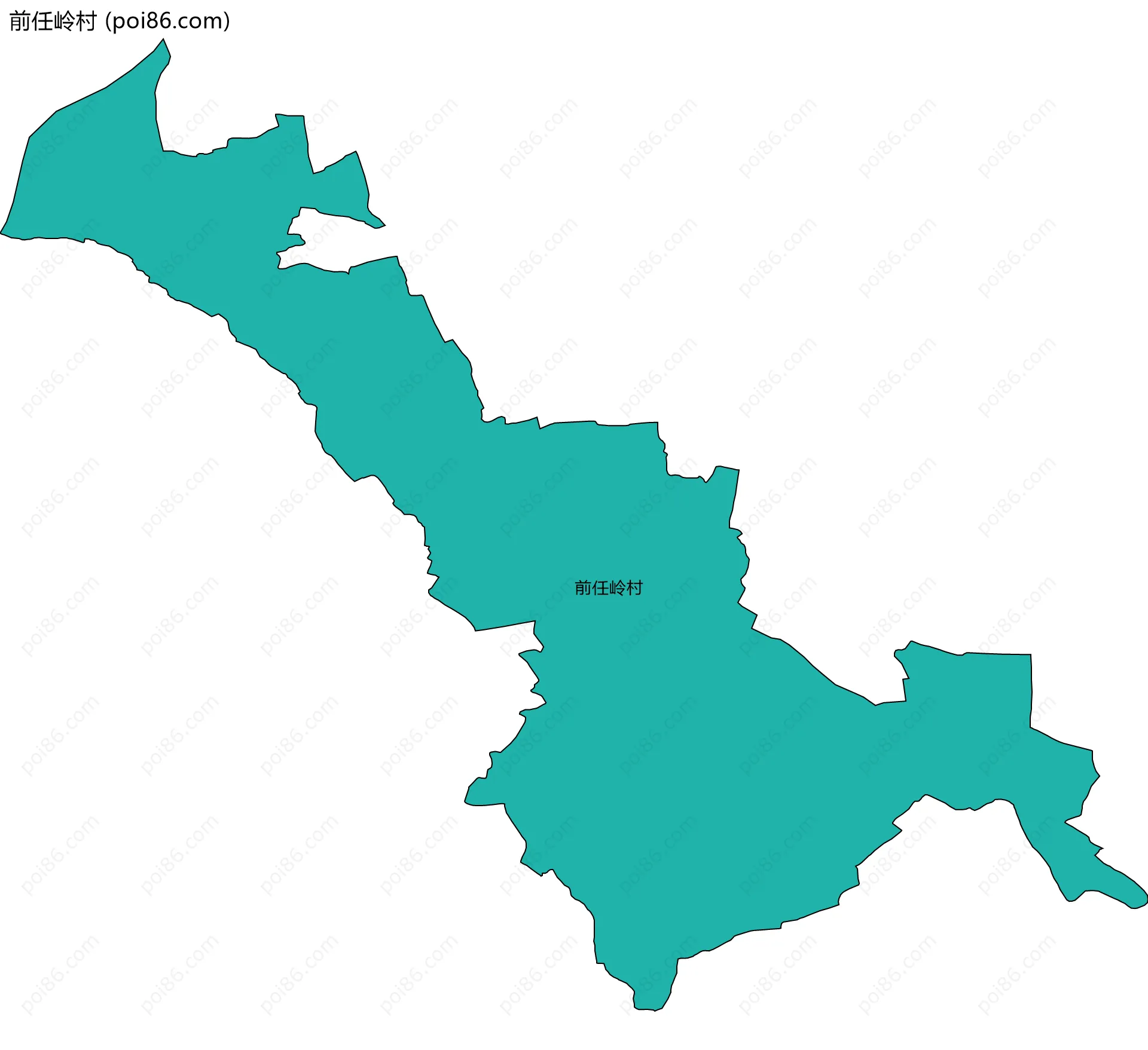 前任岭村边界地图
