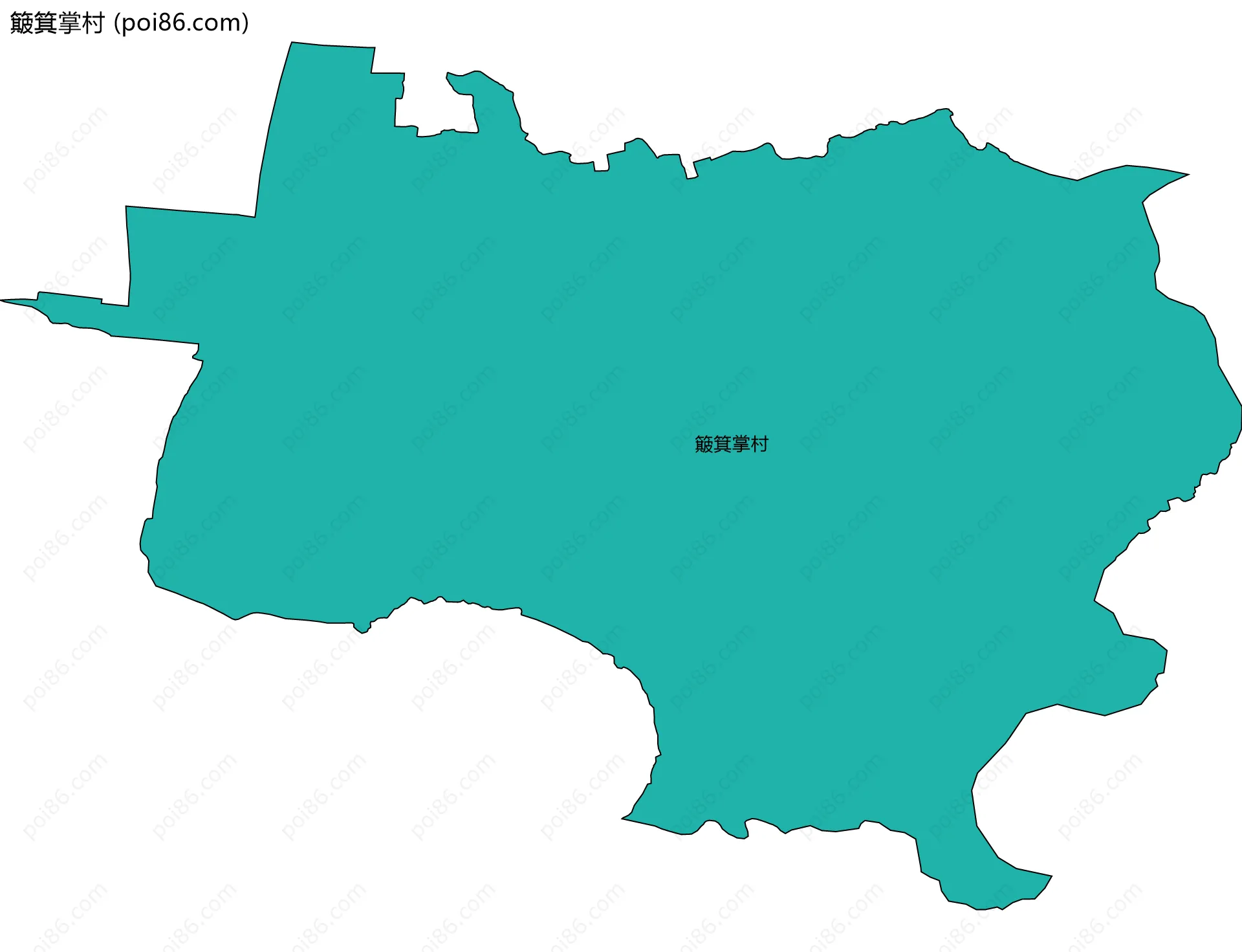 簸箕掌村边界地图