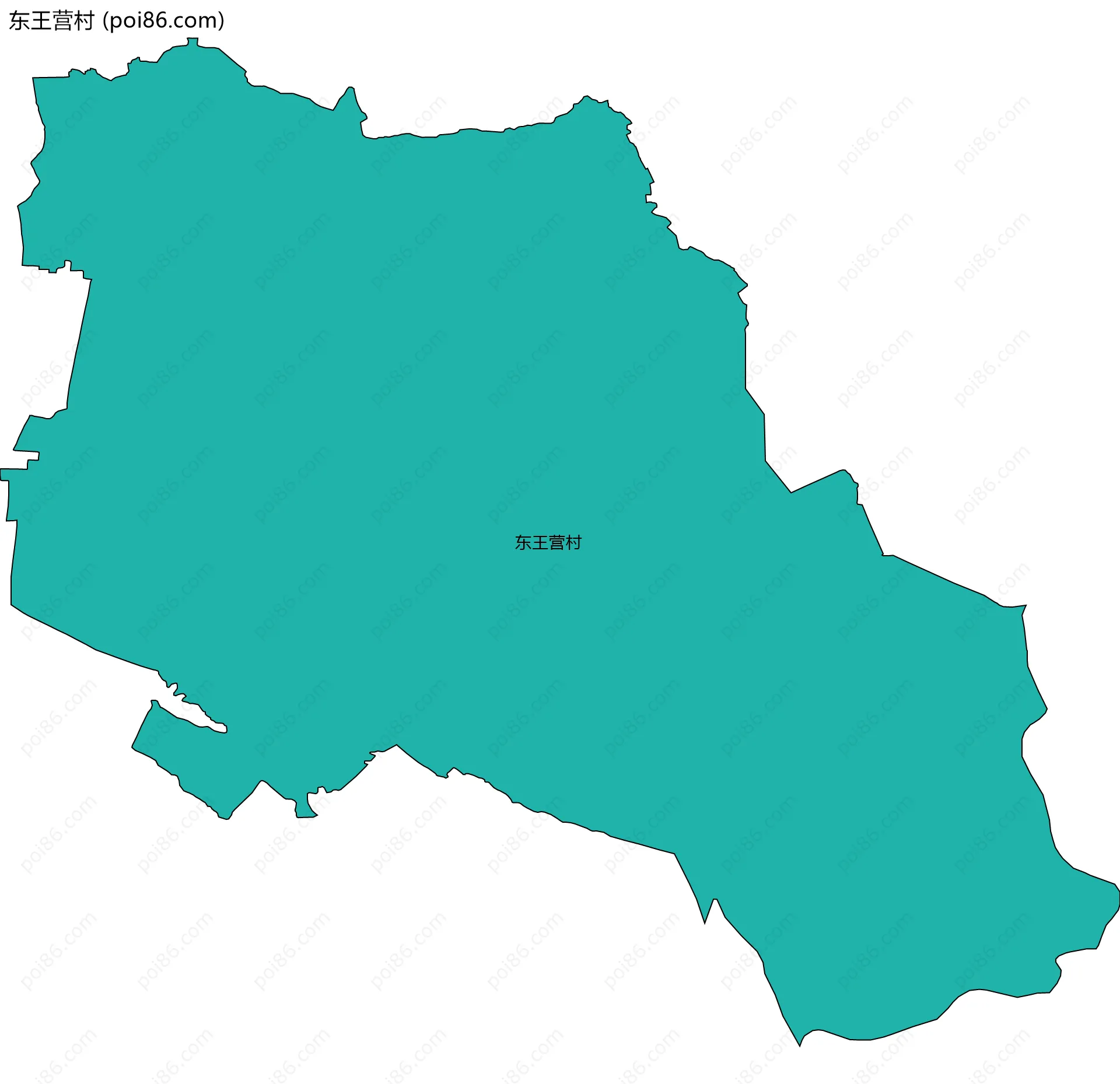 东王营村边界地图
