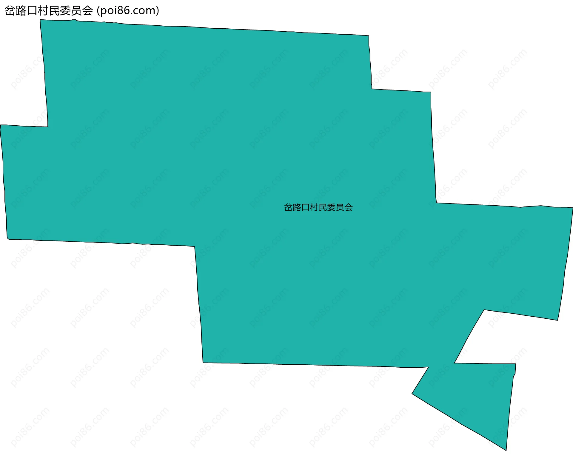 岔路口村民委员会边界地图