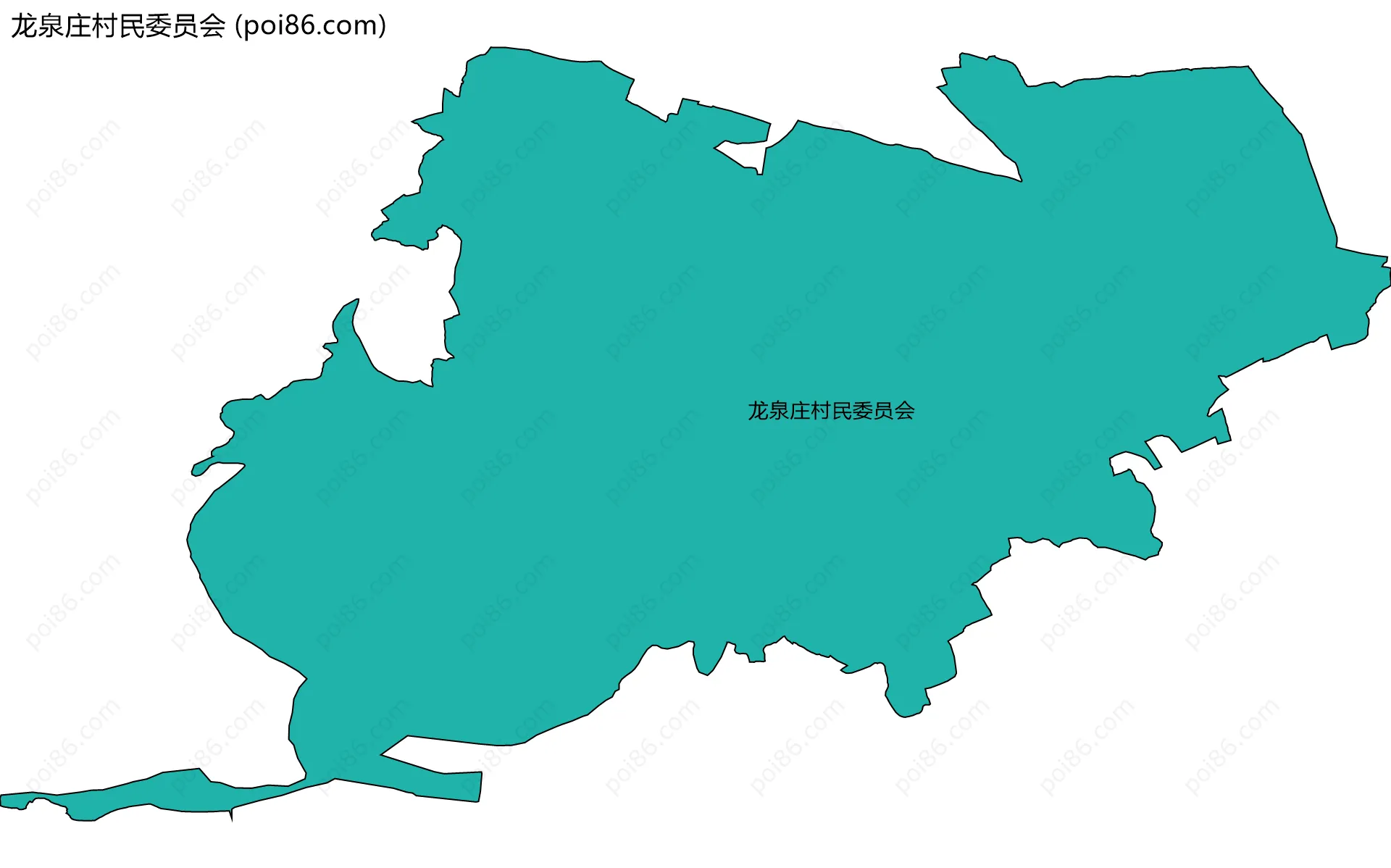 龙泉庄村民委员会边界地图