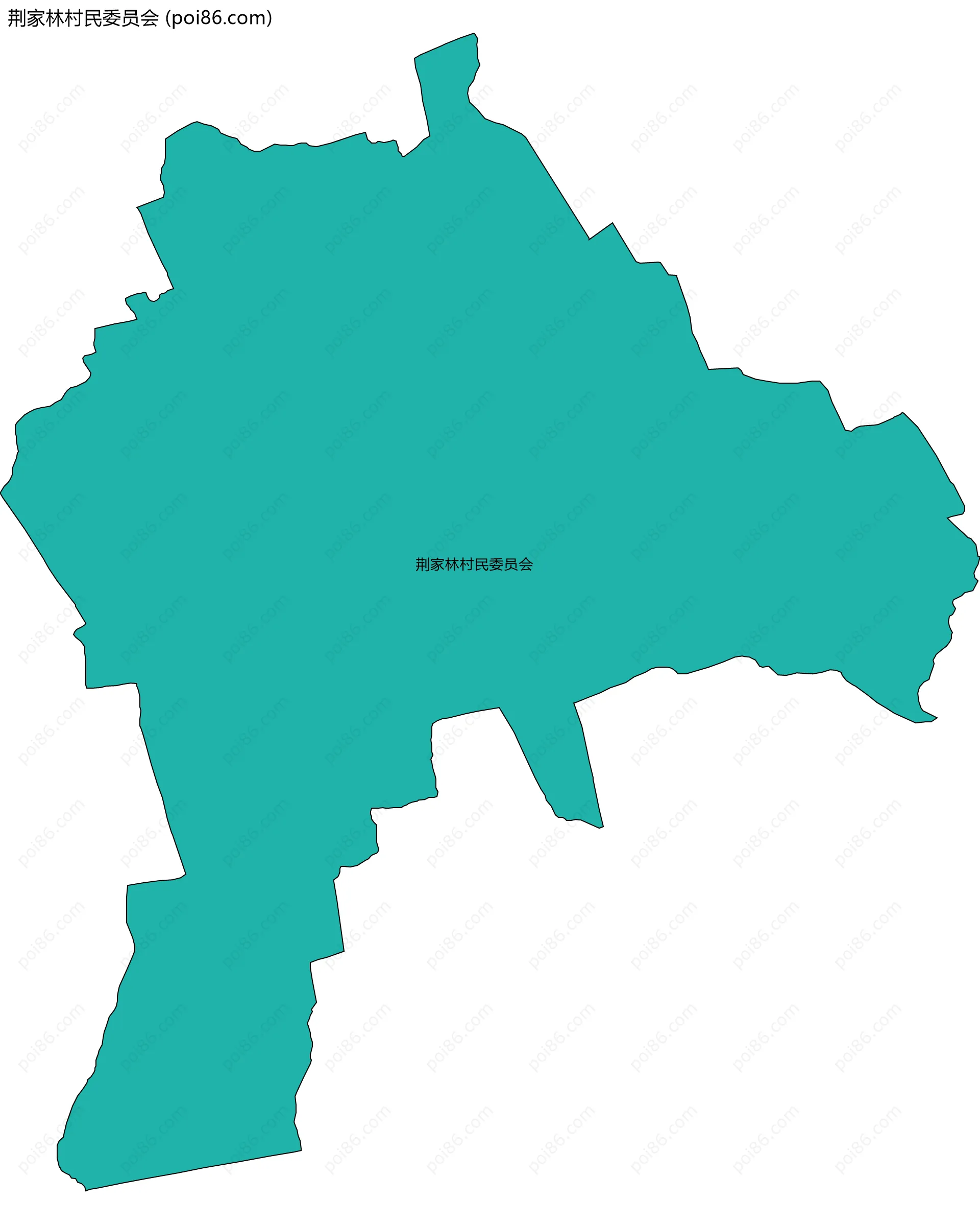 荆家林村民委员会边界地图