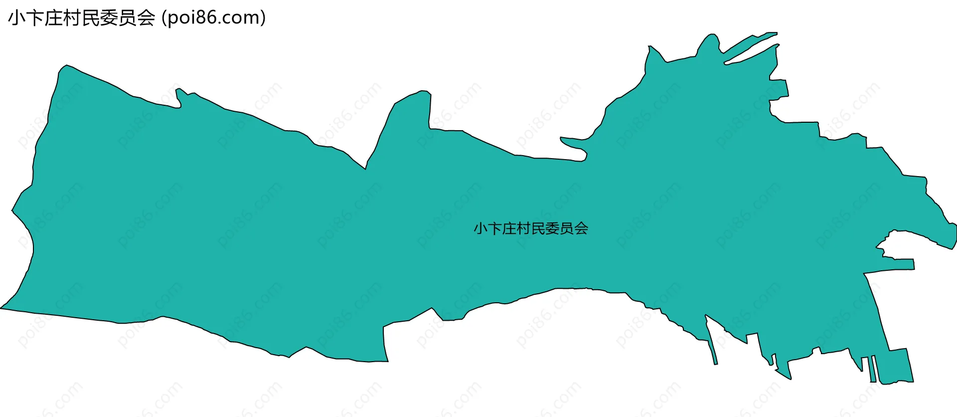 小卞庄村民委员会边界地图