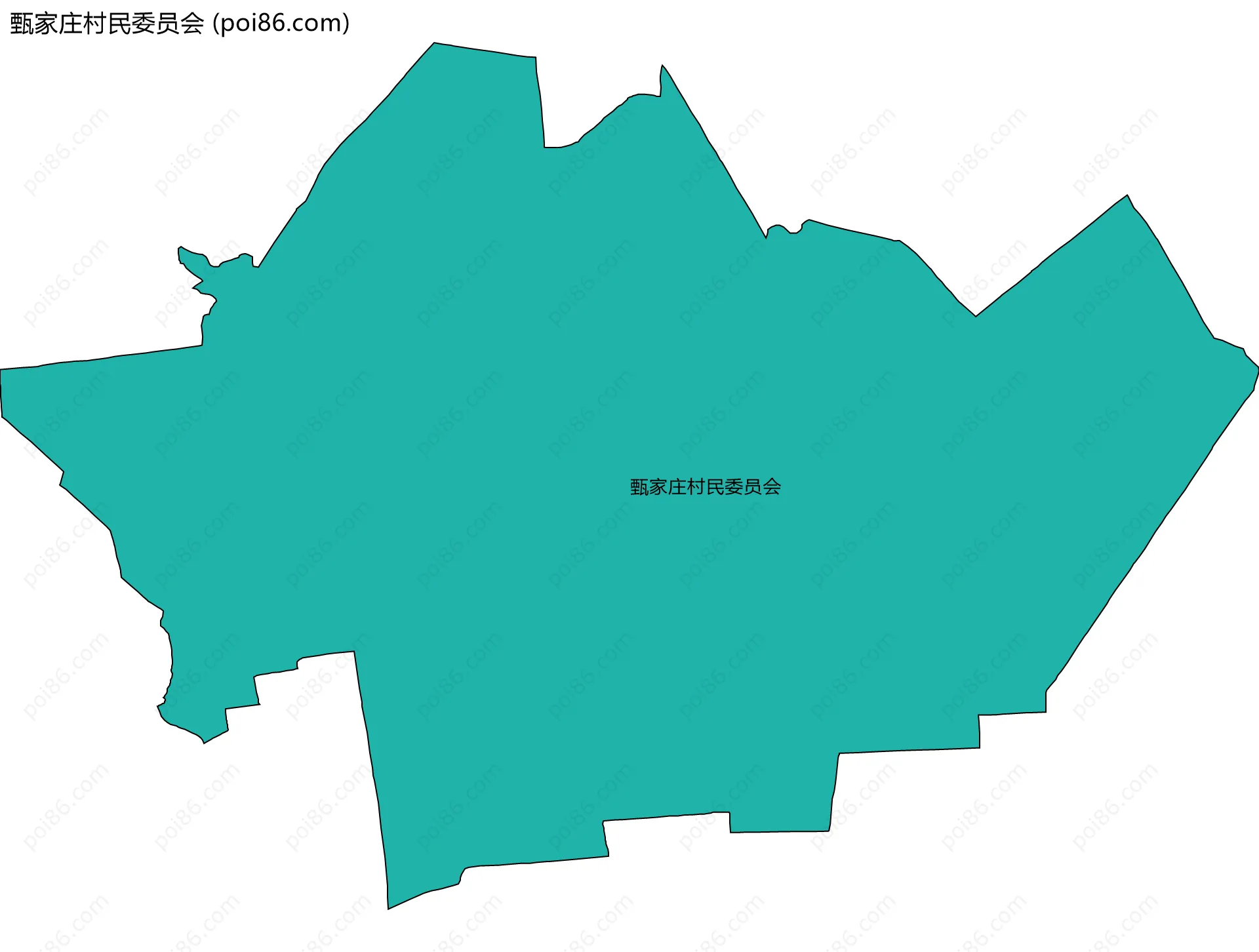 甄家庄村民委员会边界地图