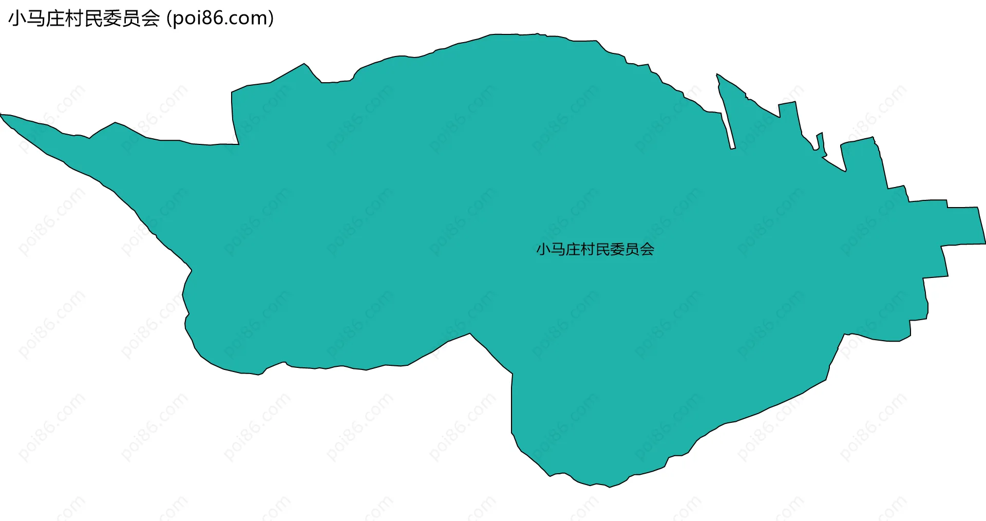 小马庄村民委员会边界地图