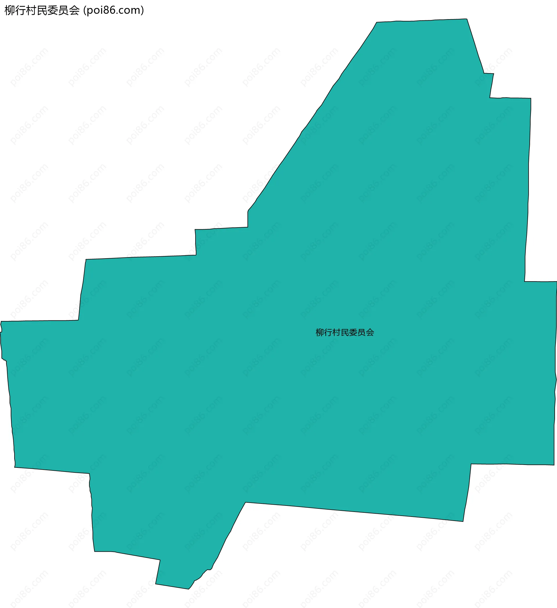 柳行村民委员会边界地图