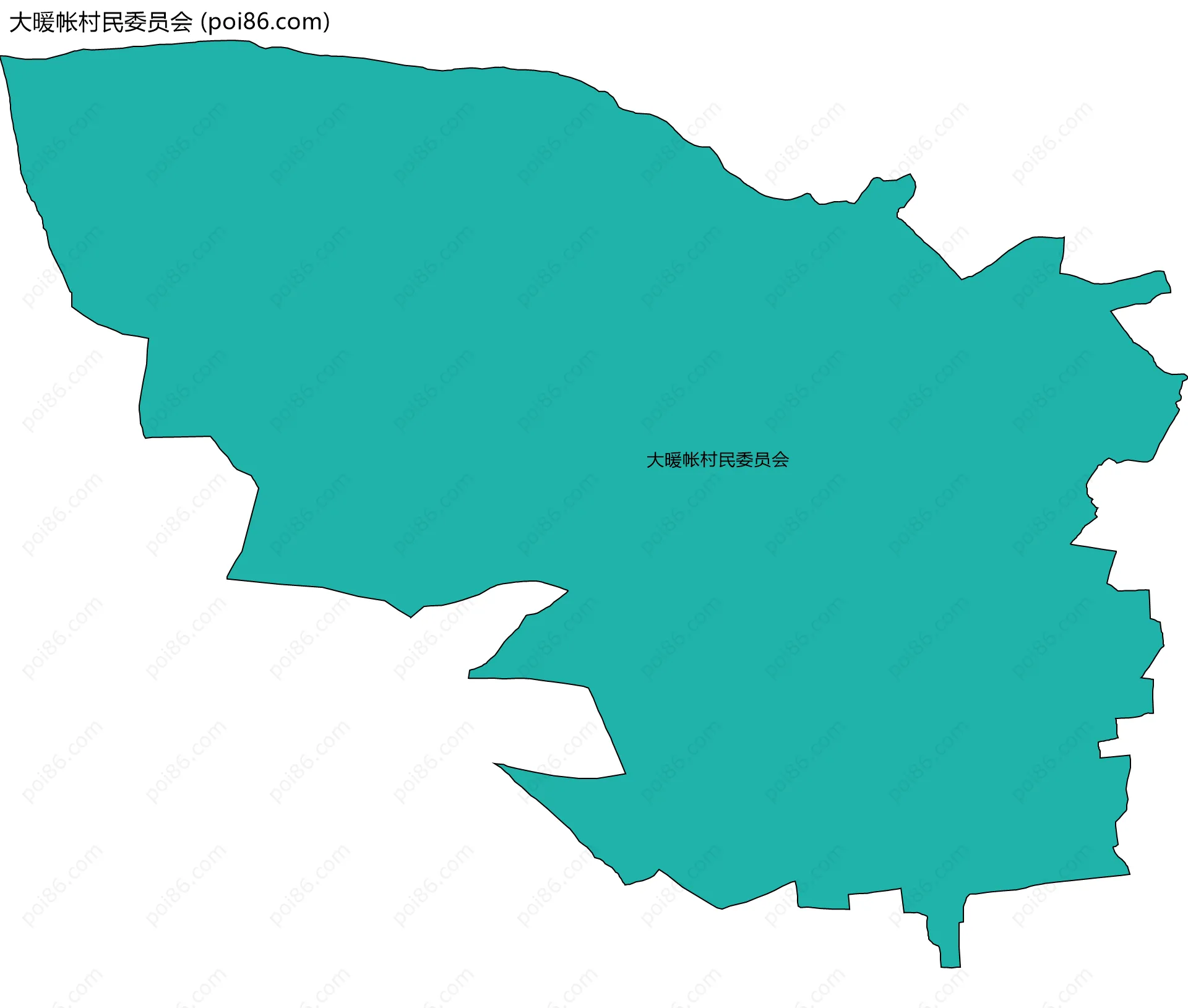 大暖帐村民委员会边界地图