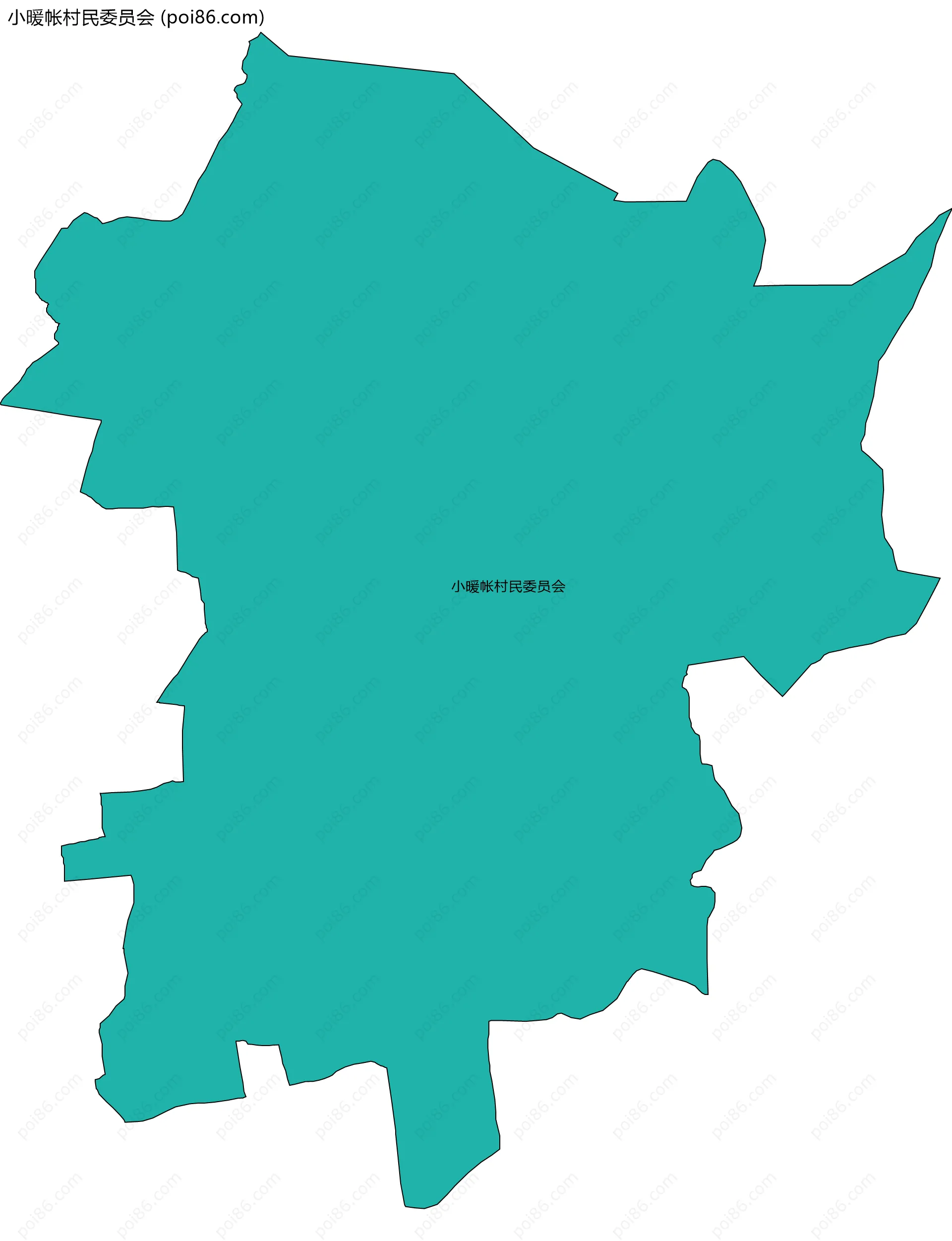 小暖帐村民委员会边界地图