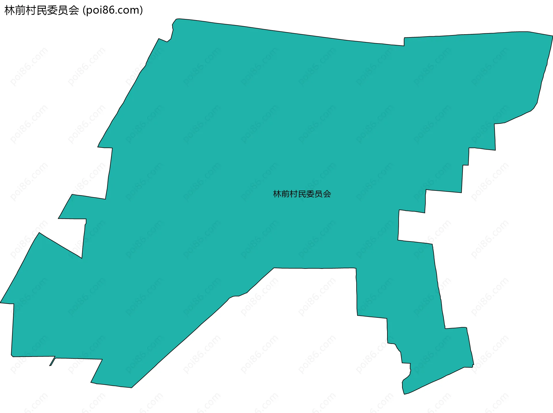 林前村民委员会边界地图