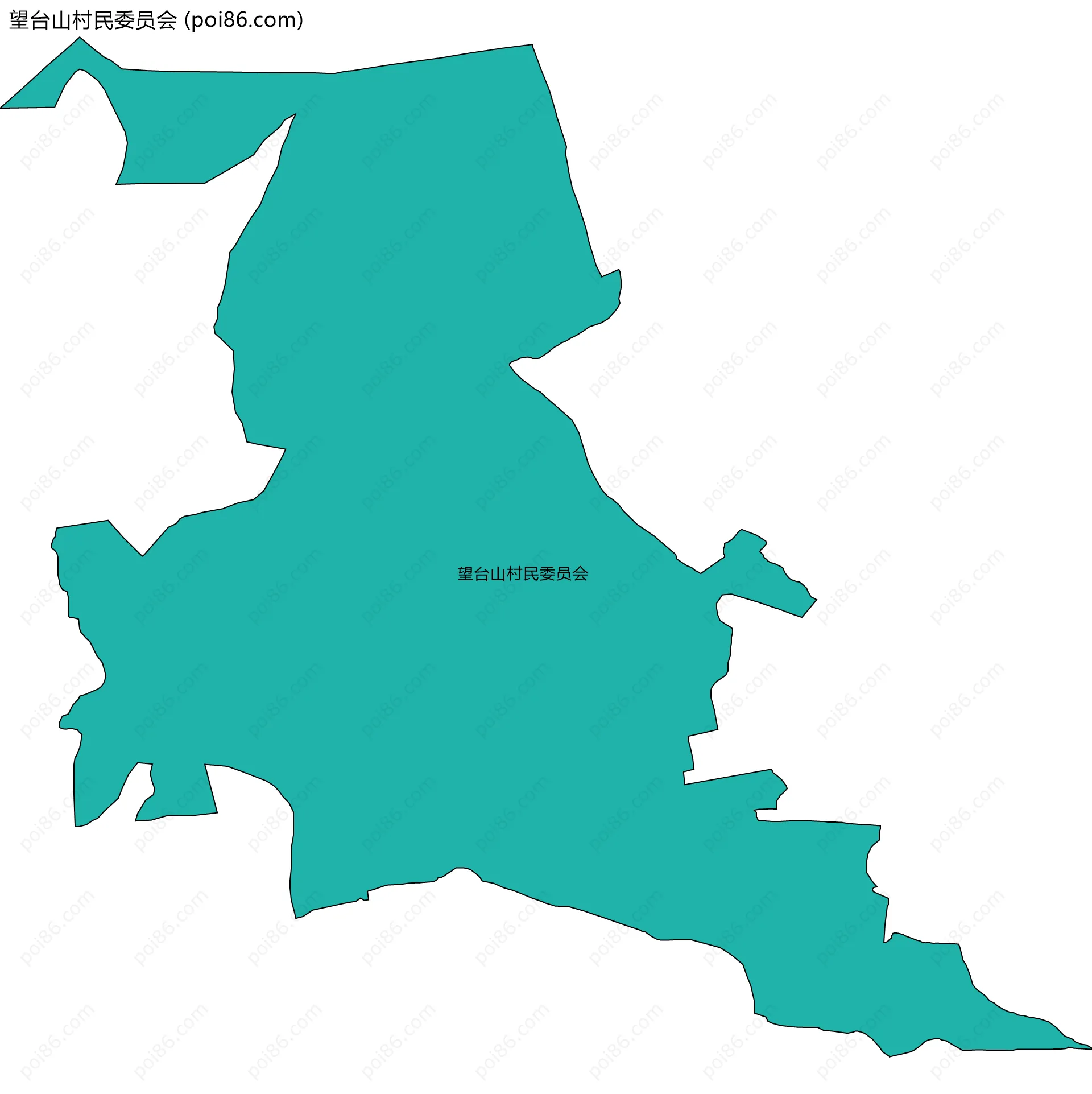 望台山村民委员会边界地图