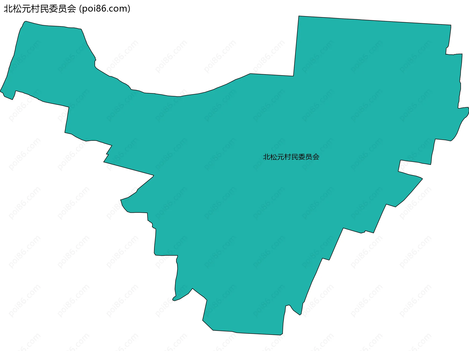 北松元村民委员会边界地图