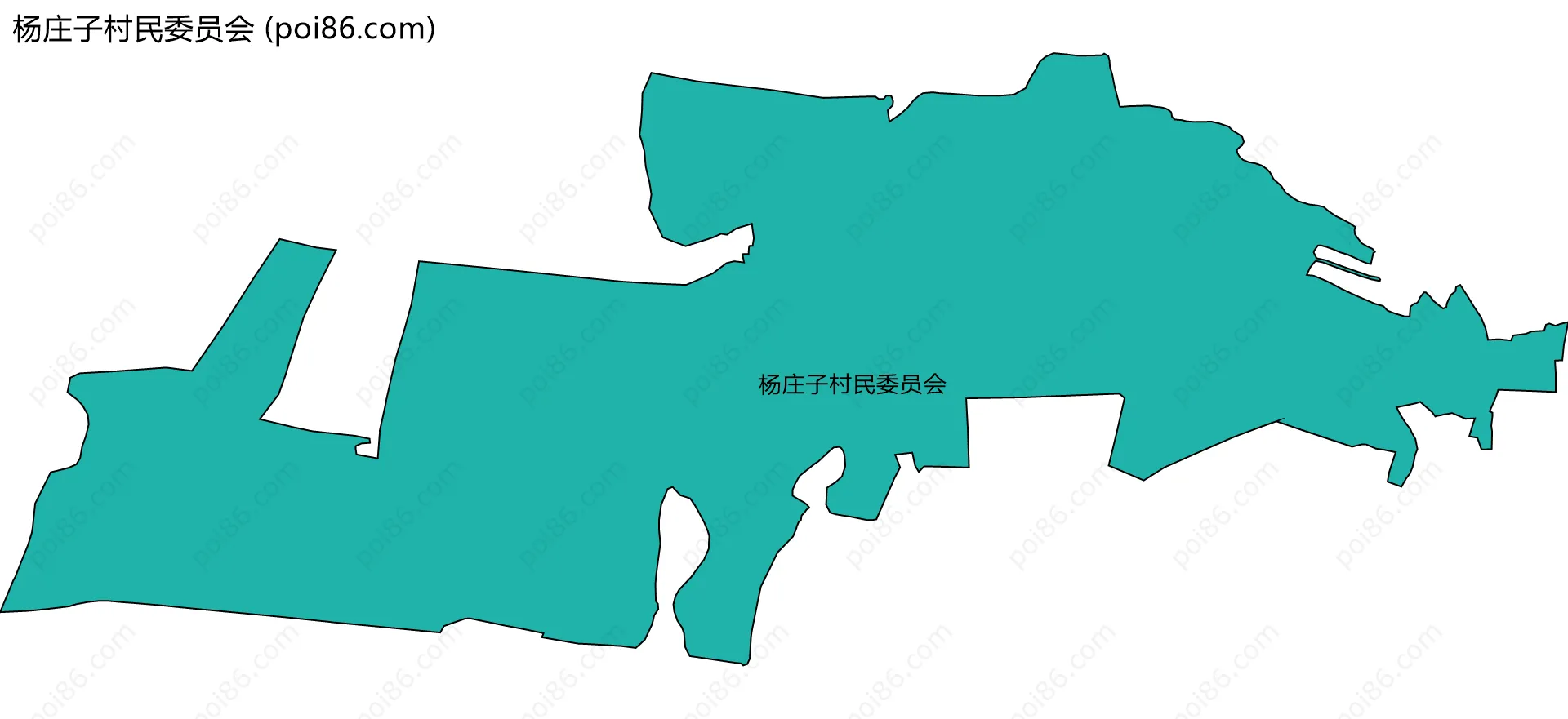 杨庄子村民委员会边界地图