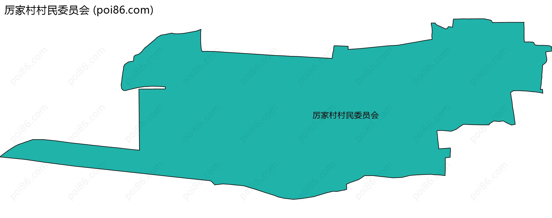 厉家村村民委员会边界地图