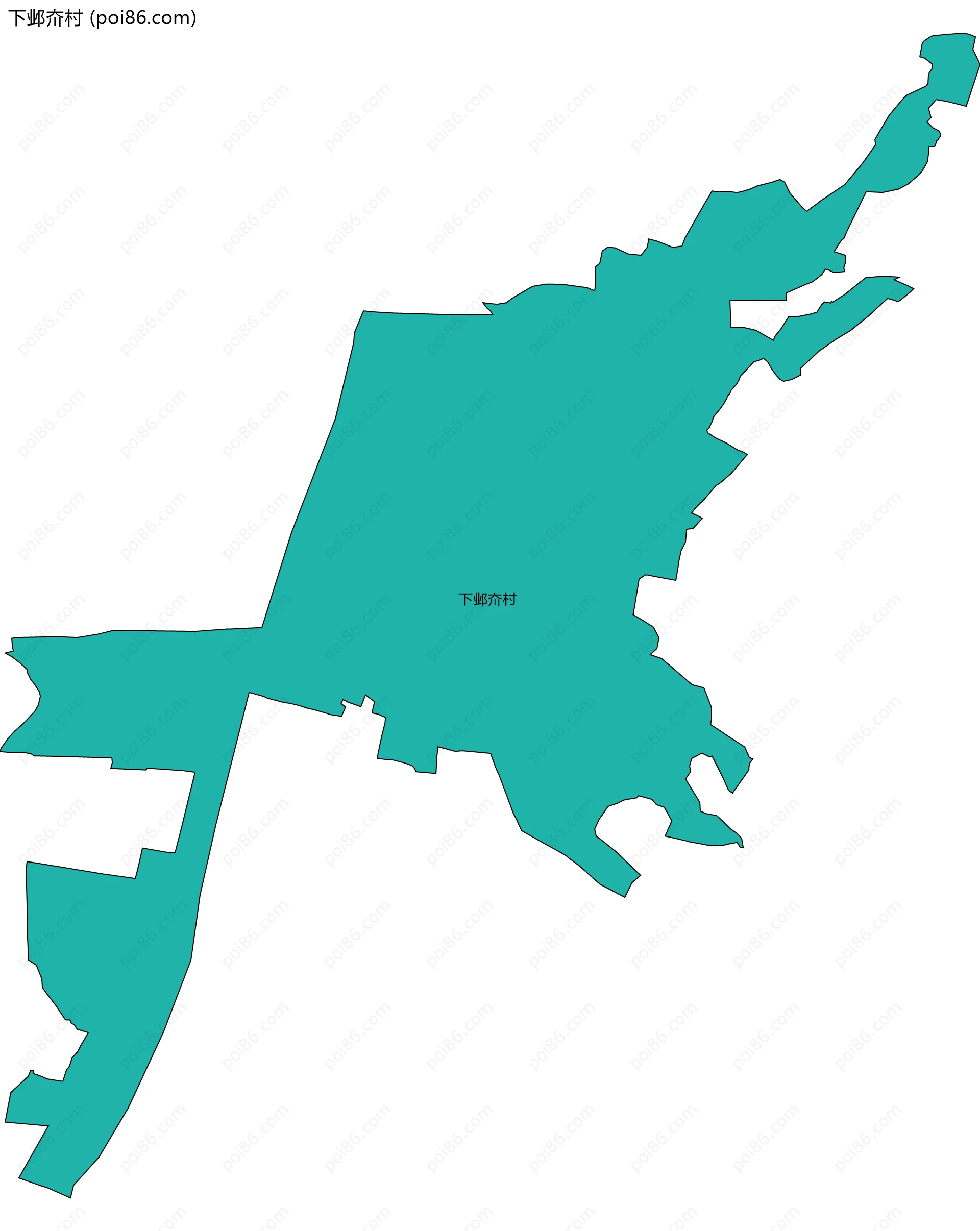 下邺夼村边界地图