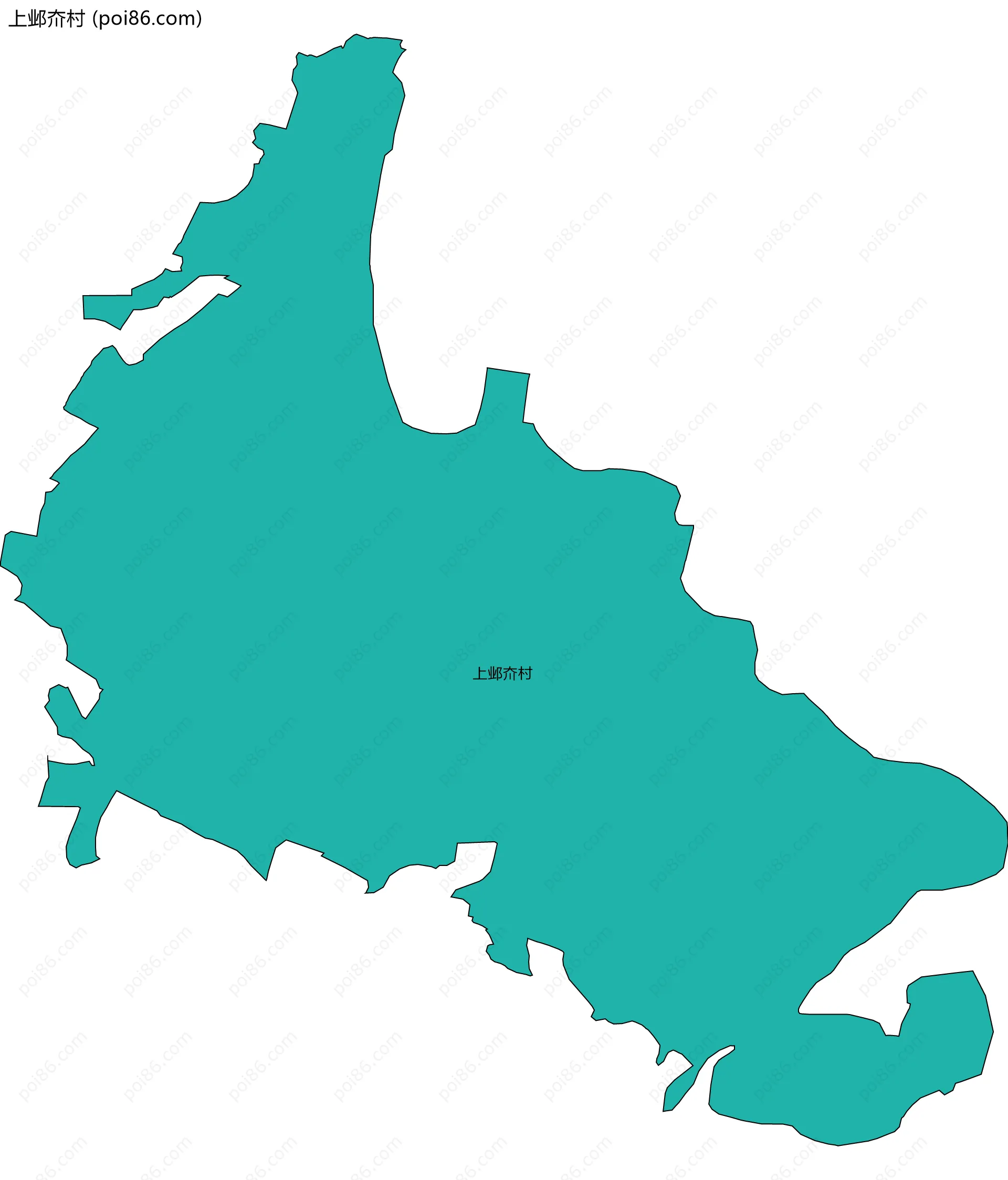 上邺夼村边界地图