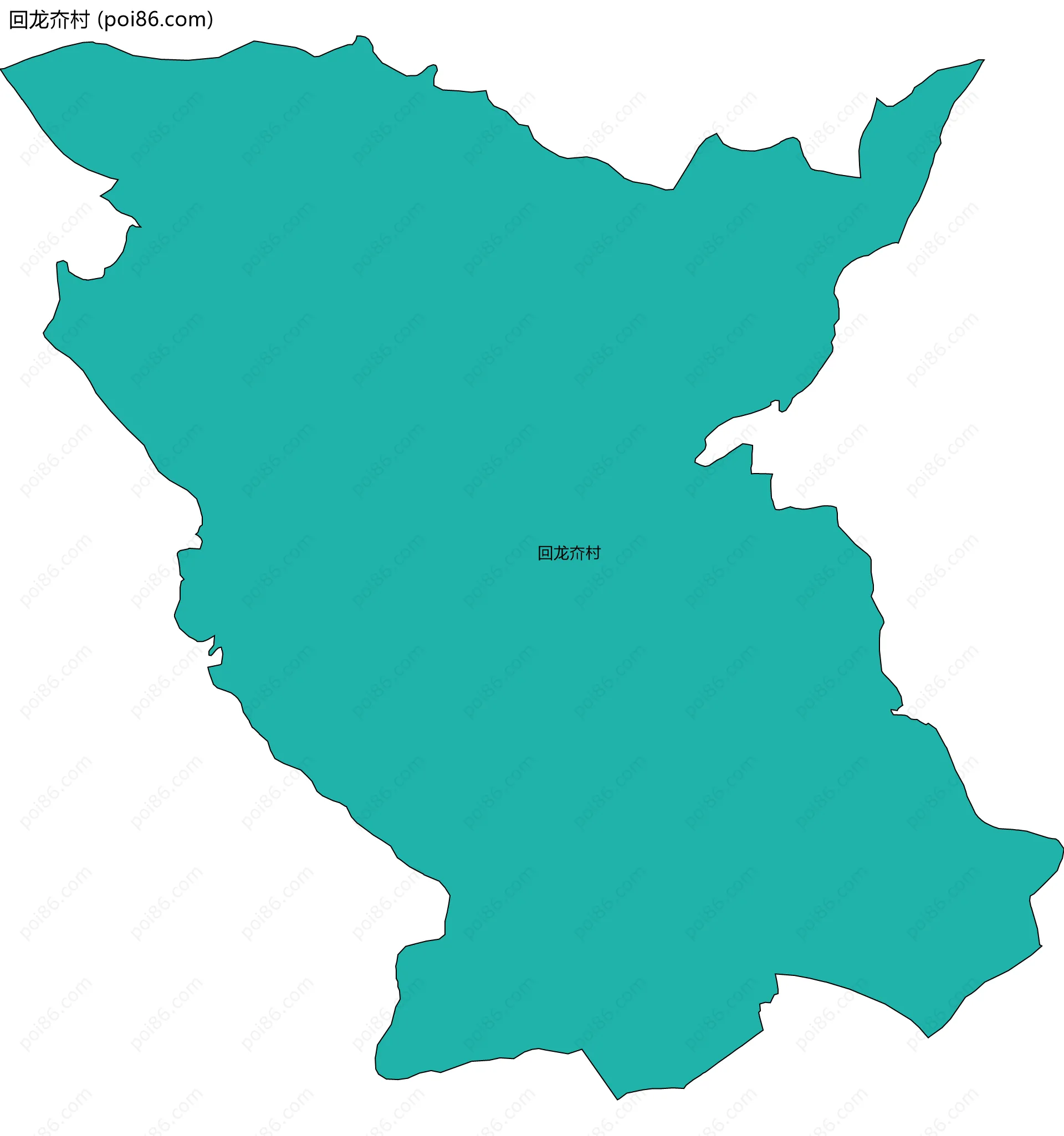 回龙夼村边界地图