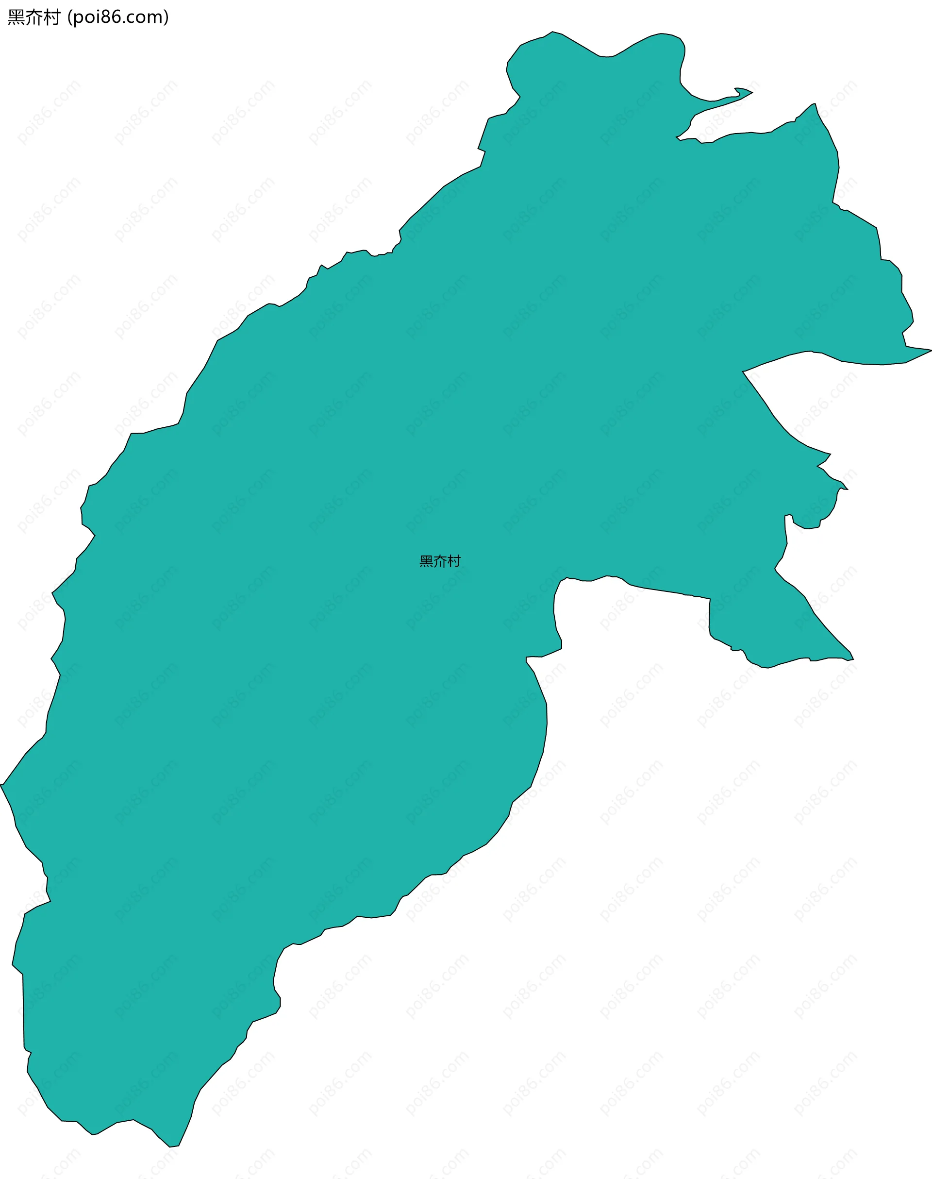 黑夼村边界地图