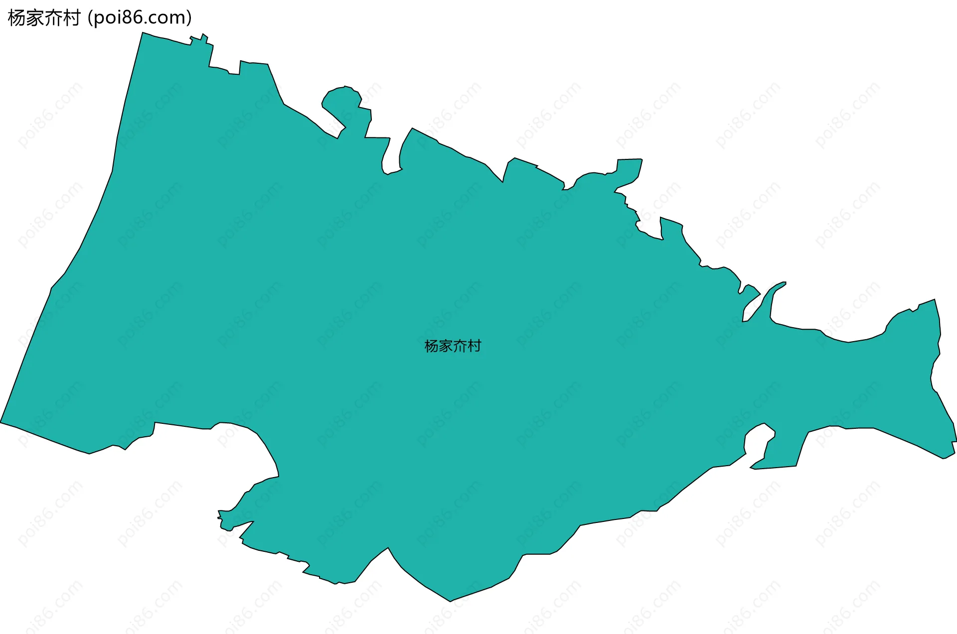 杨家夼村边界地图