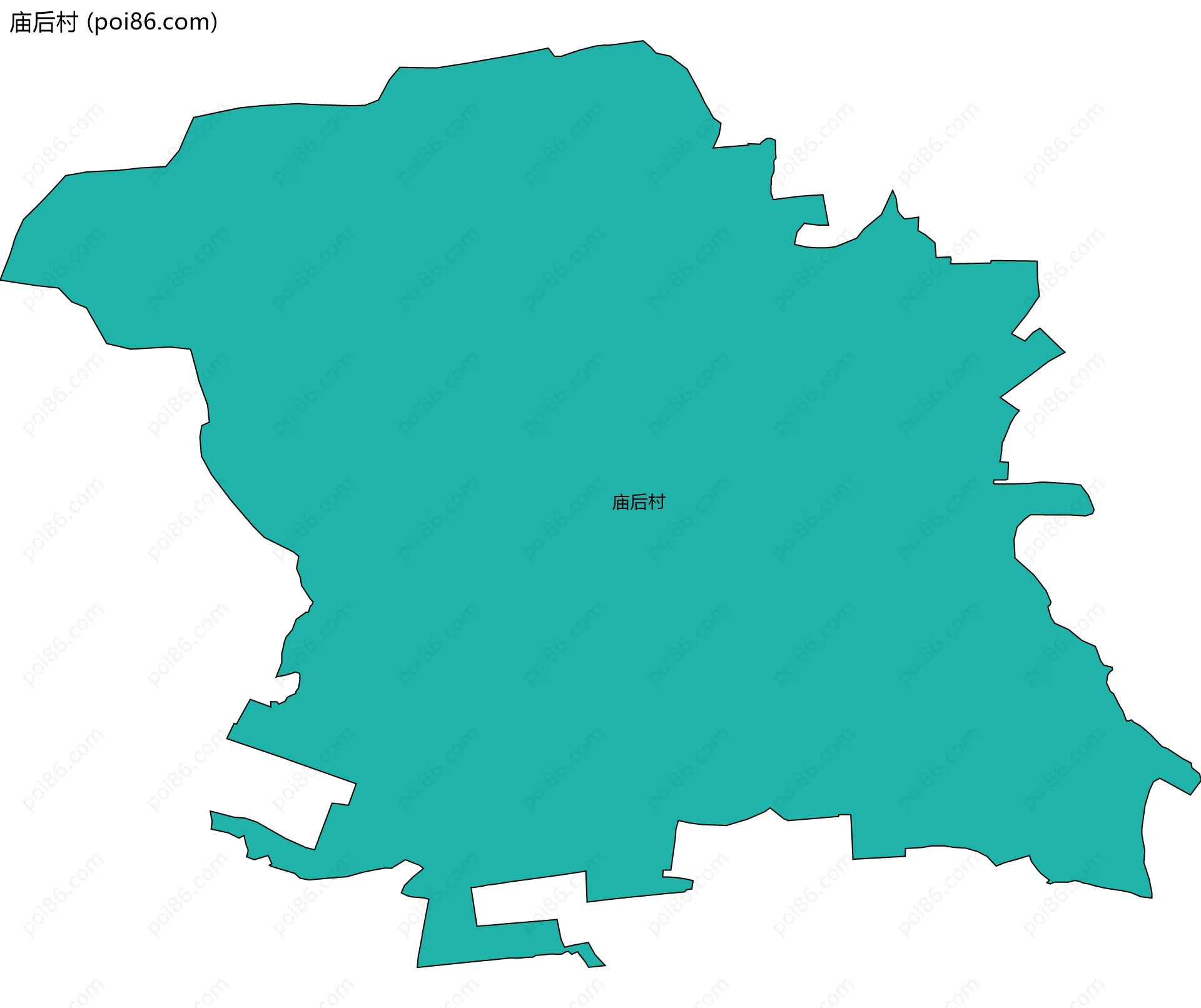 庙后村边界地图