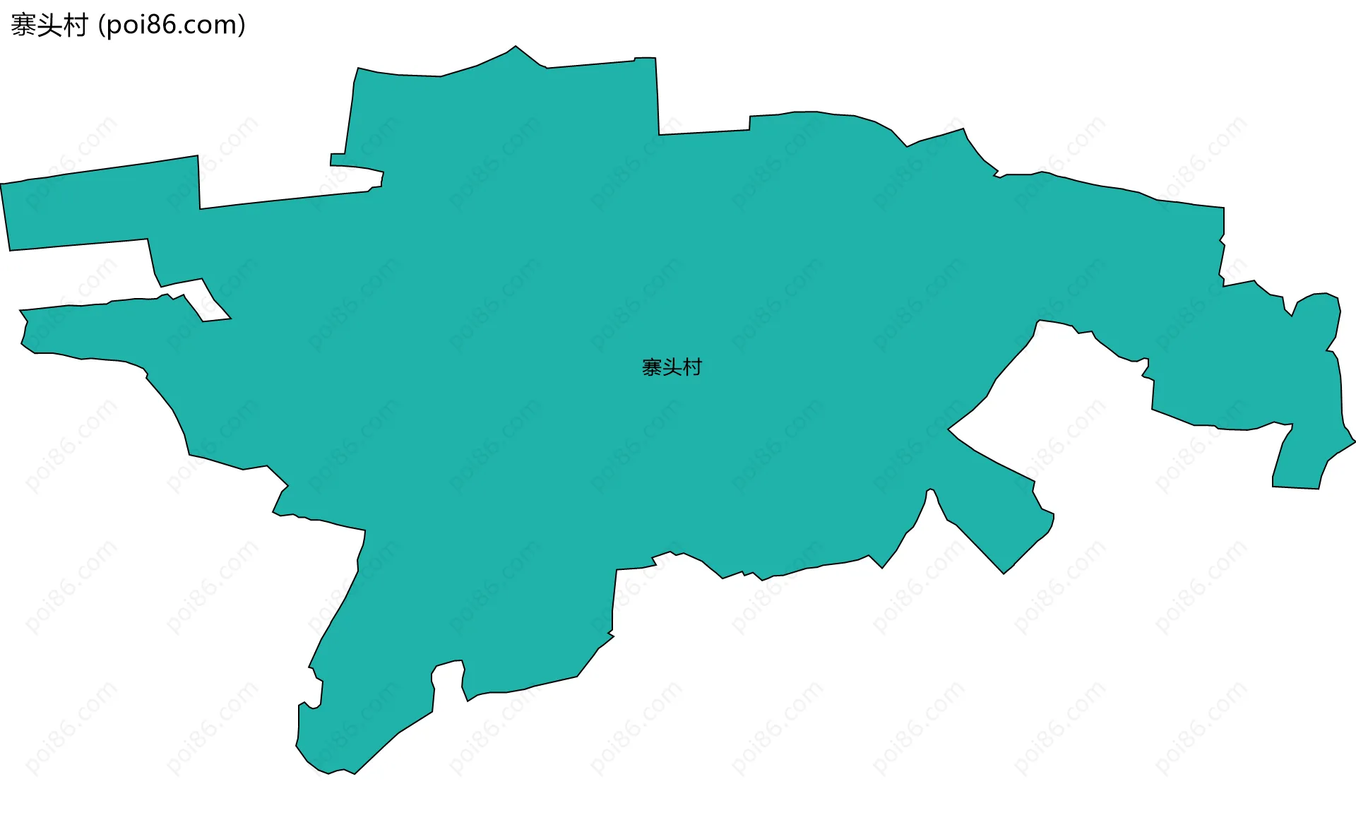 寨头村边界地图