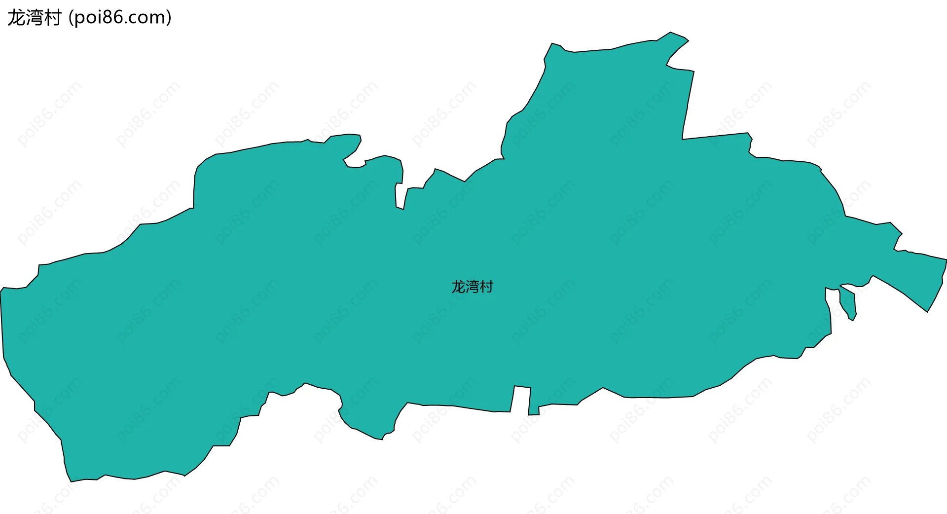 龙湾村边界地图