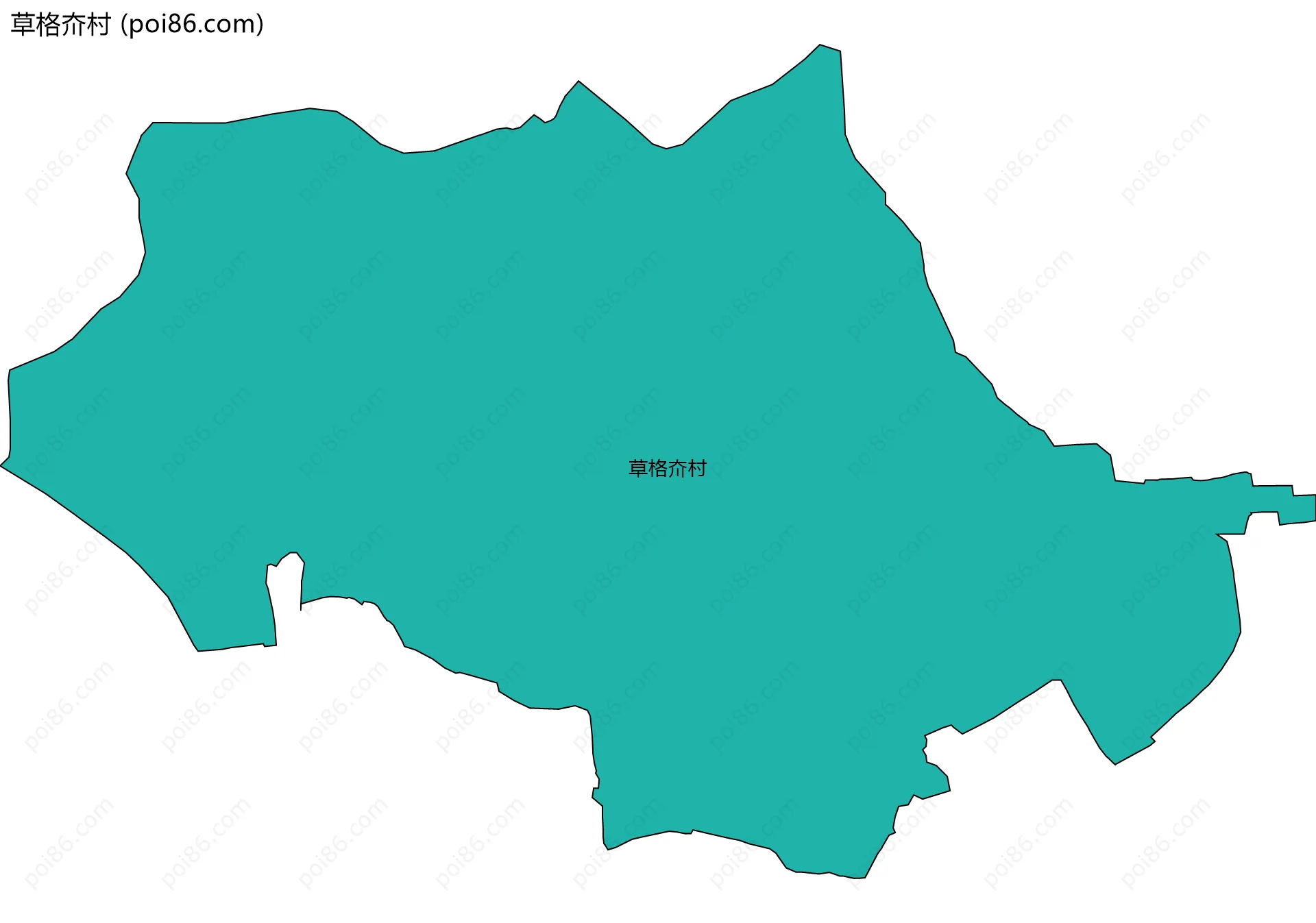 草格夼村边界地图