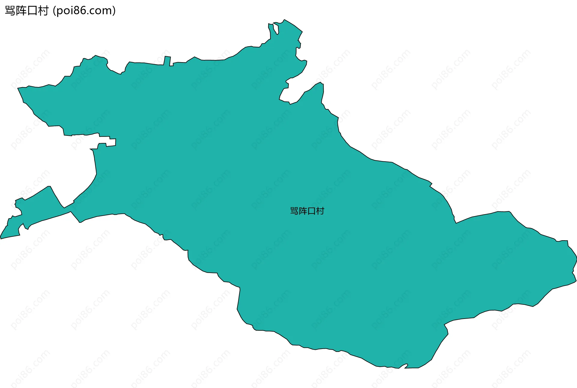 骂阵口村边界地图