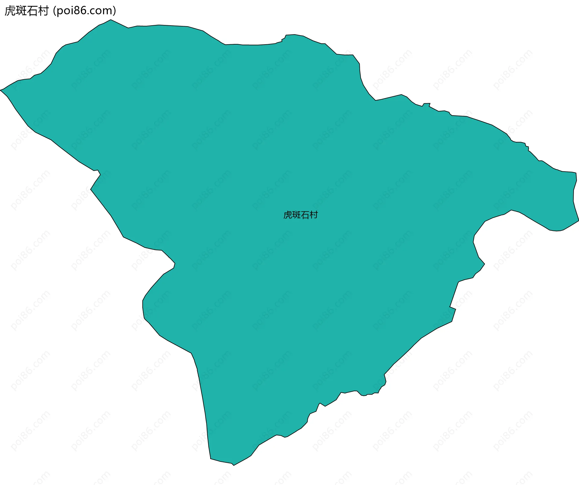 虎斑石村边界地图