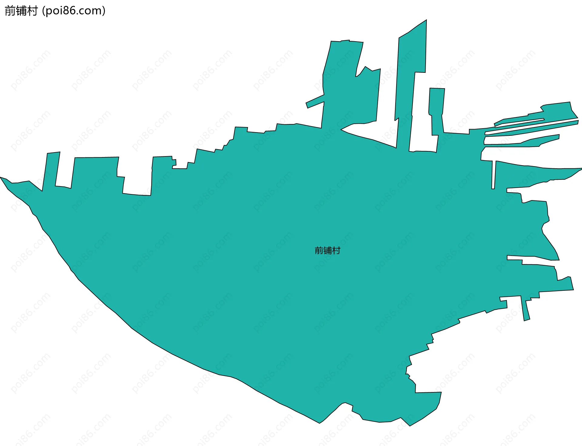 前铺村边界地图