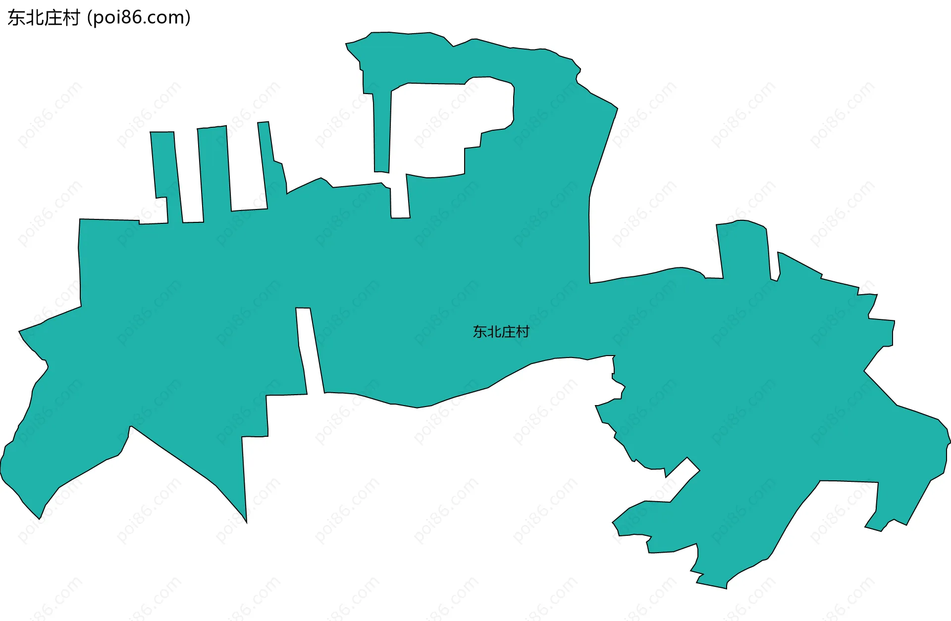 东北庄村边界地图