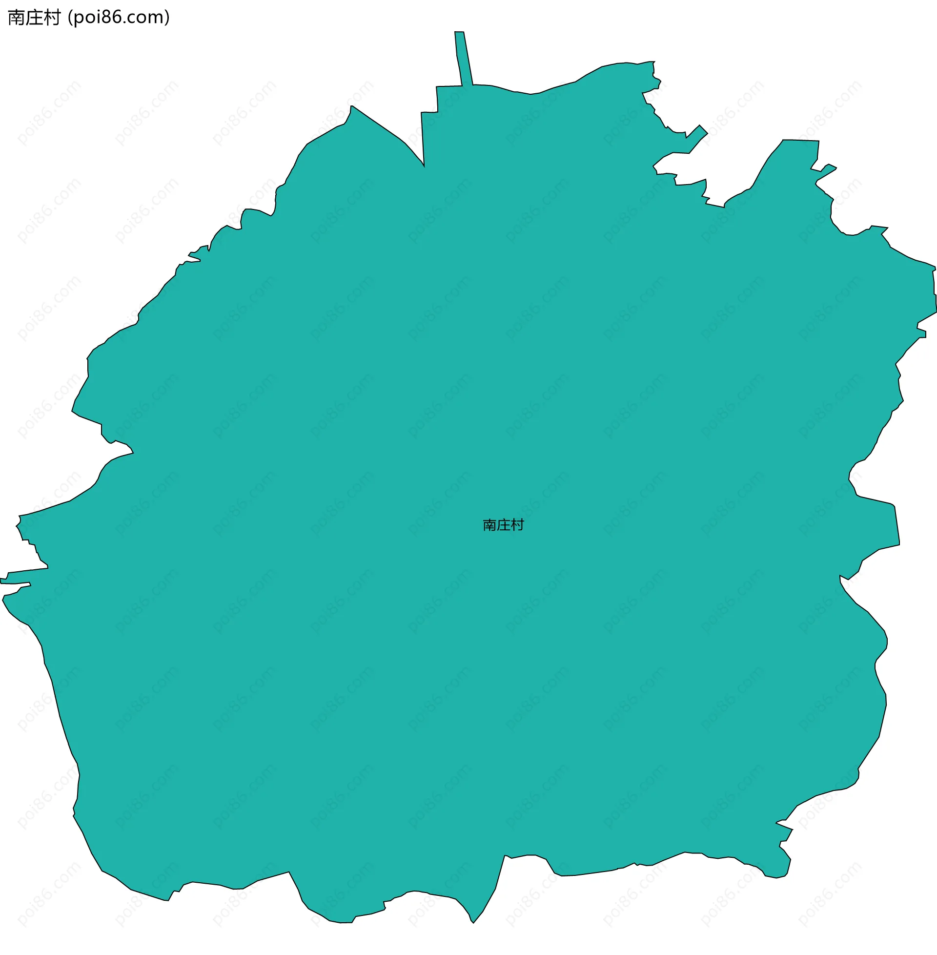 南庄村边界地图