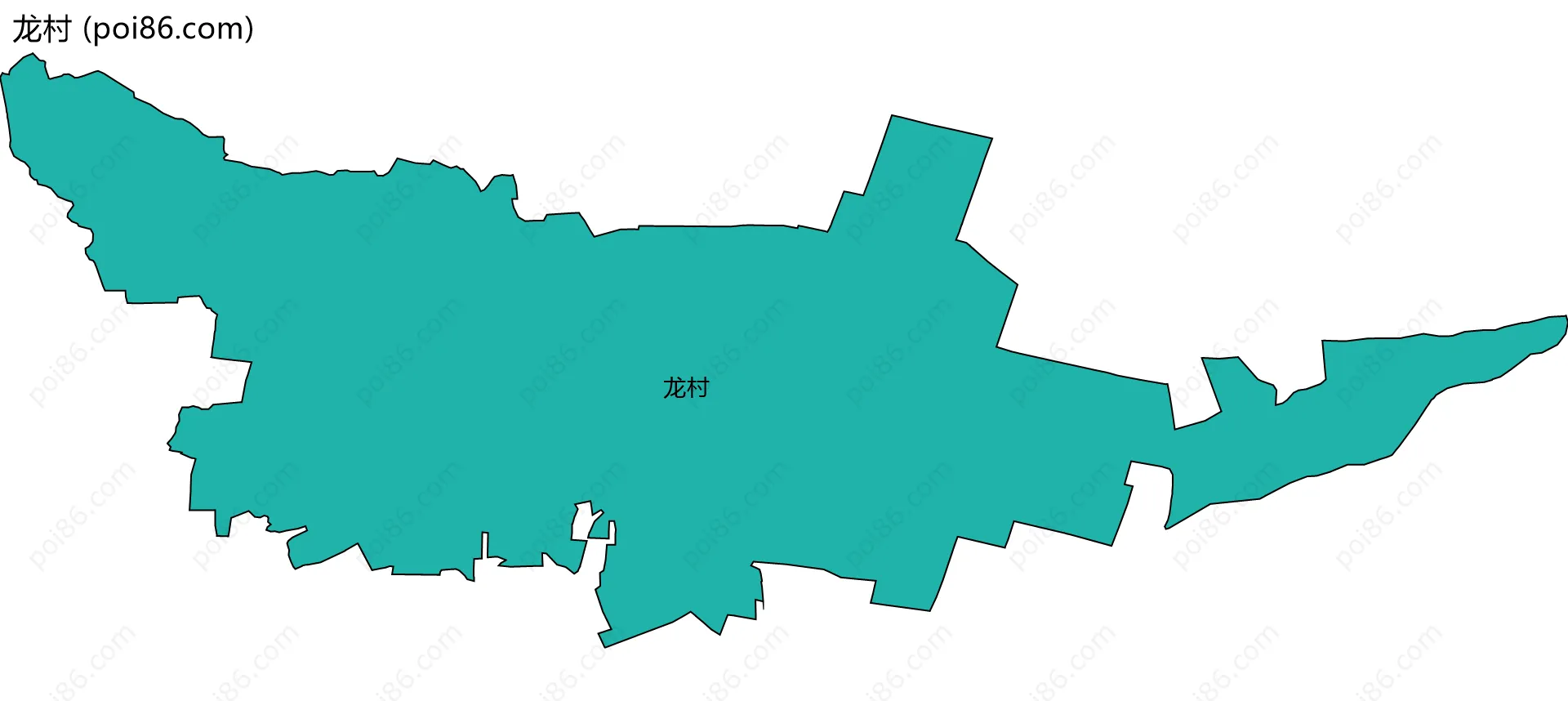 龙村边界地图