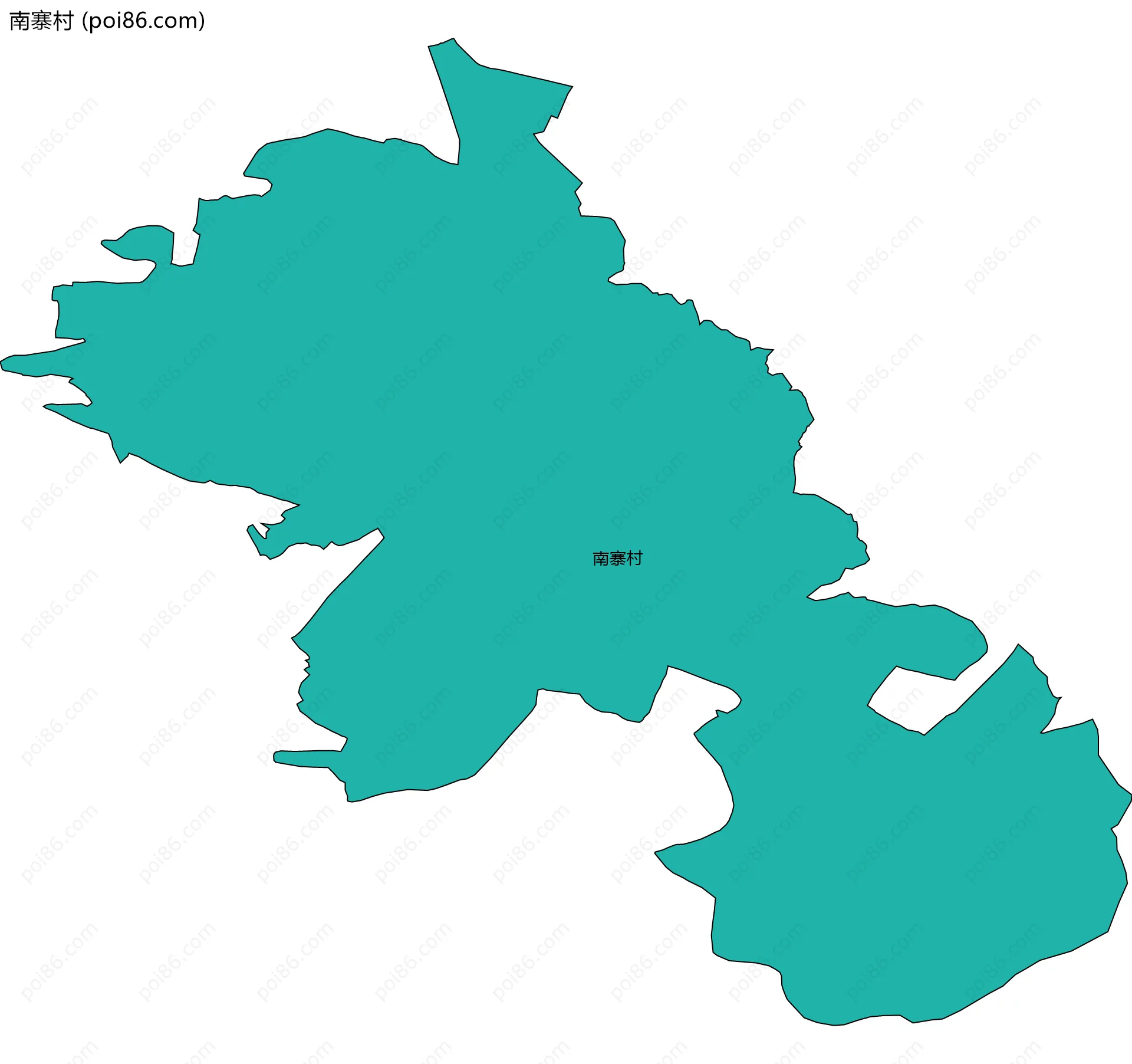 南寨村边界地图