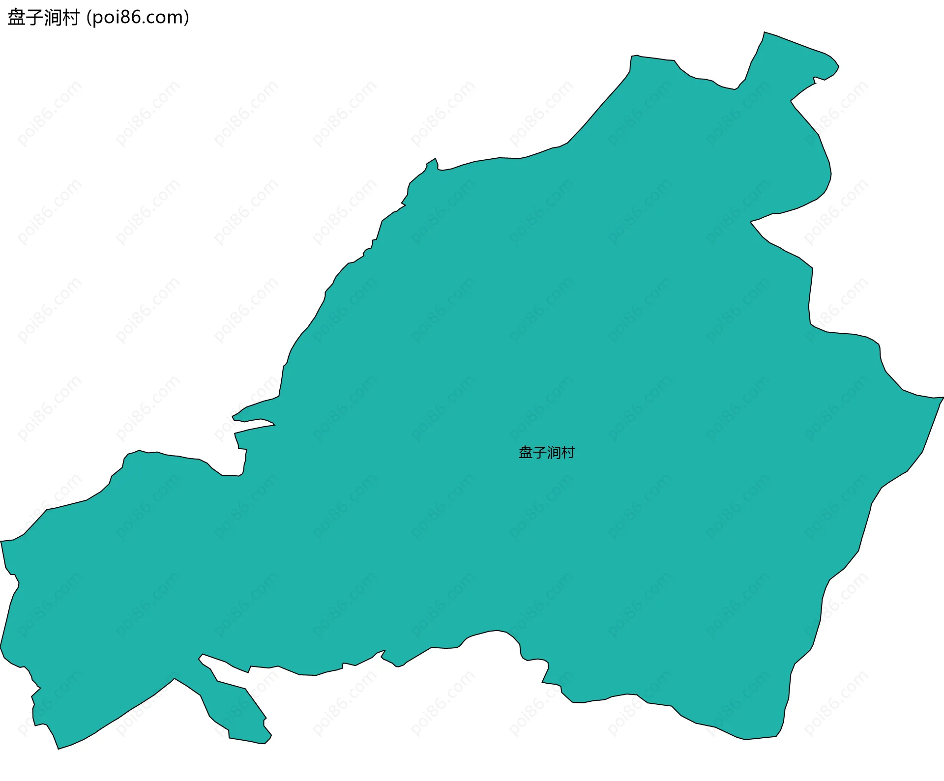 盘子涧村边界地图