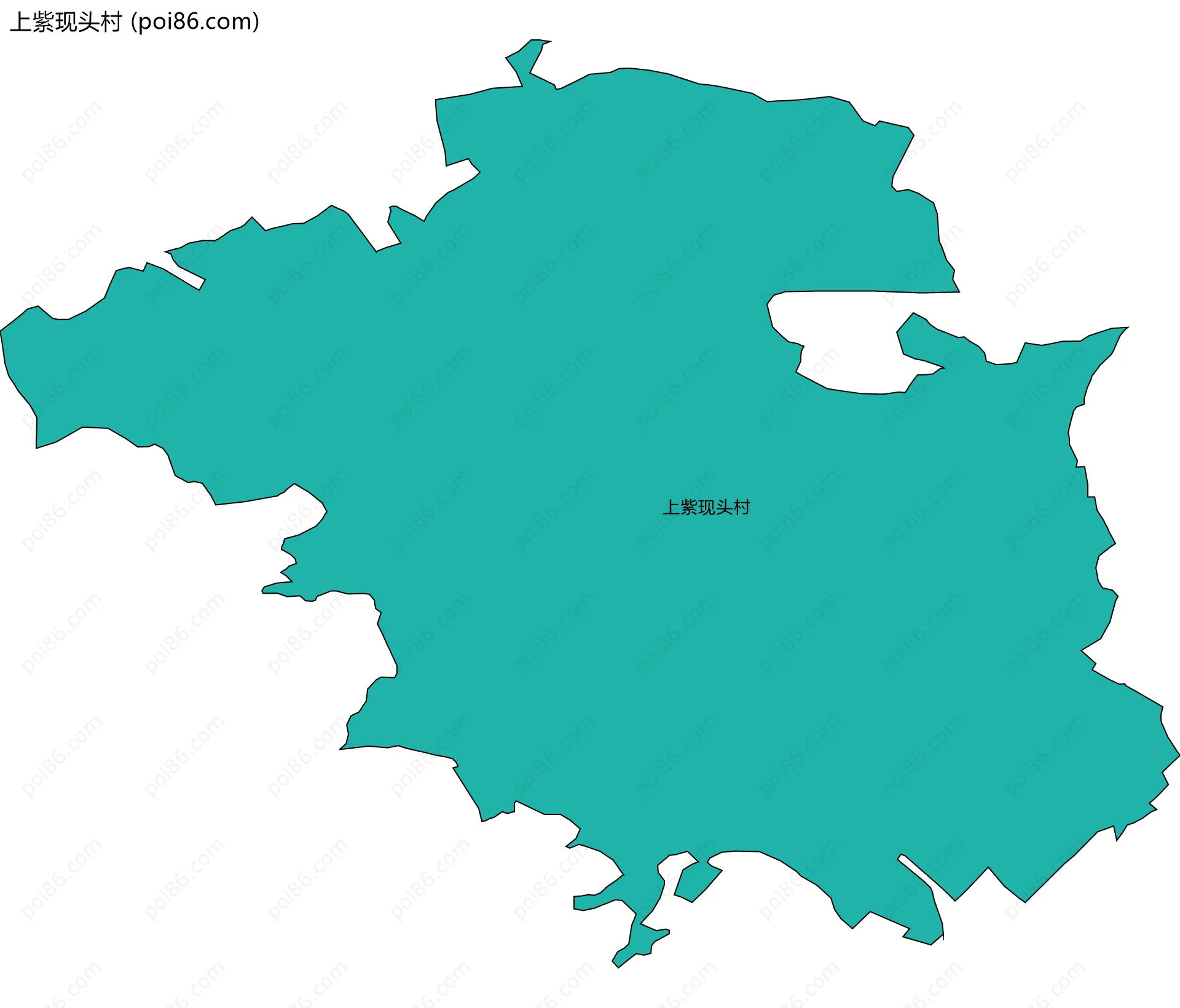 上紫现头村边界地图