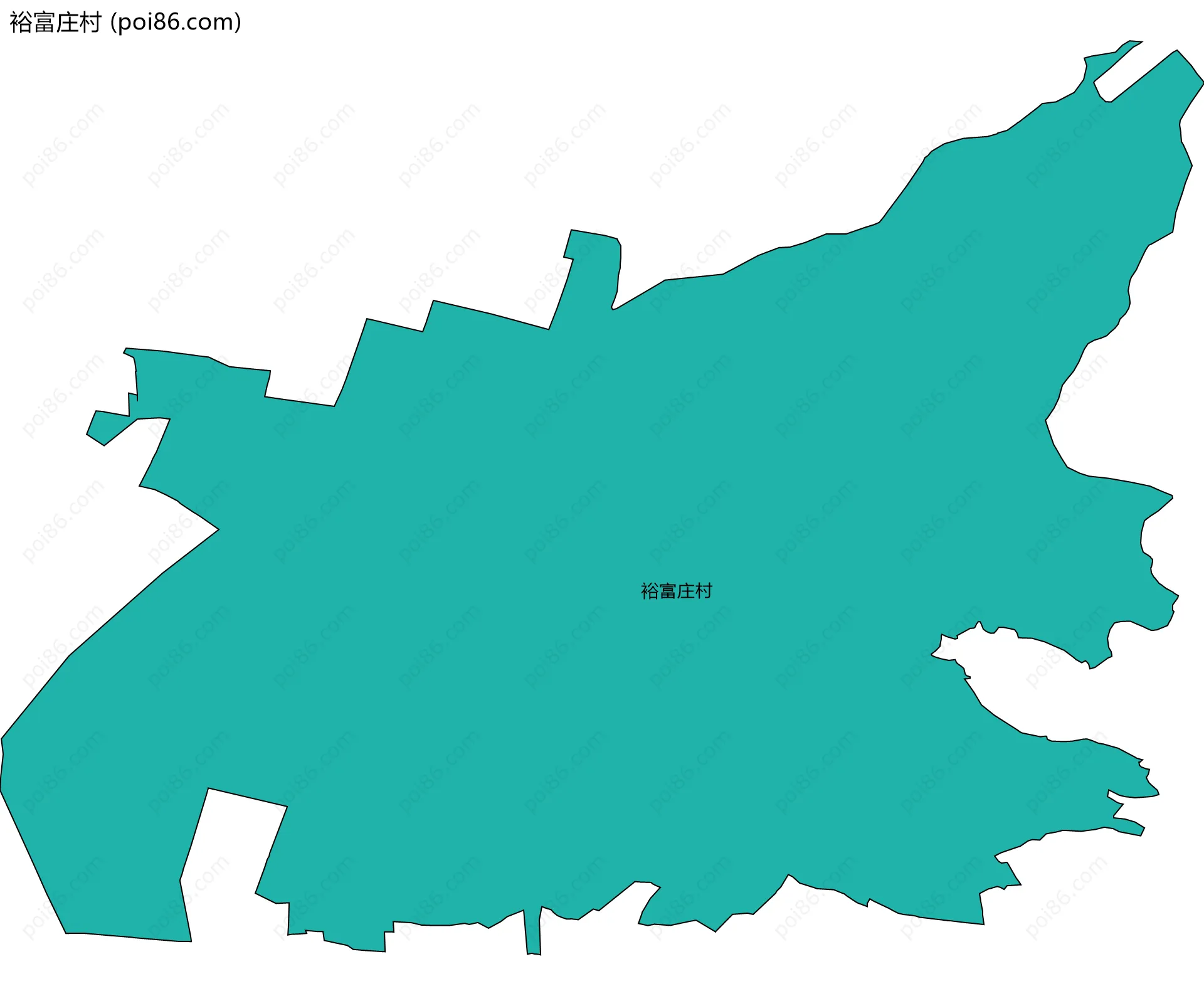 裕富庄村边界地图