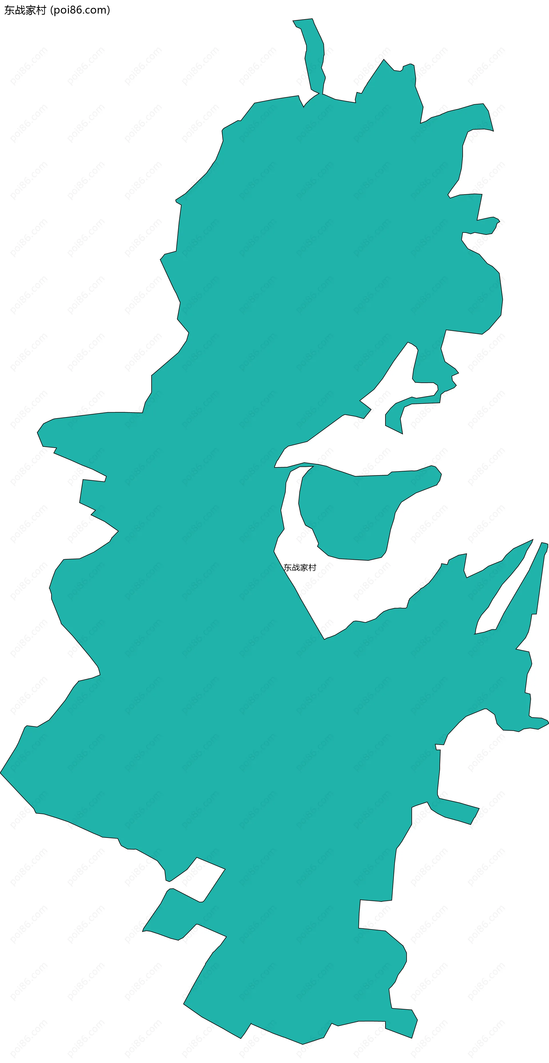 东战家村边界地图