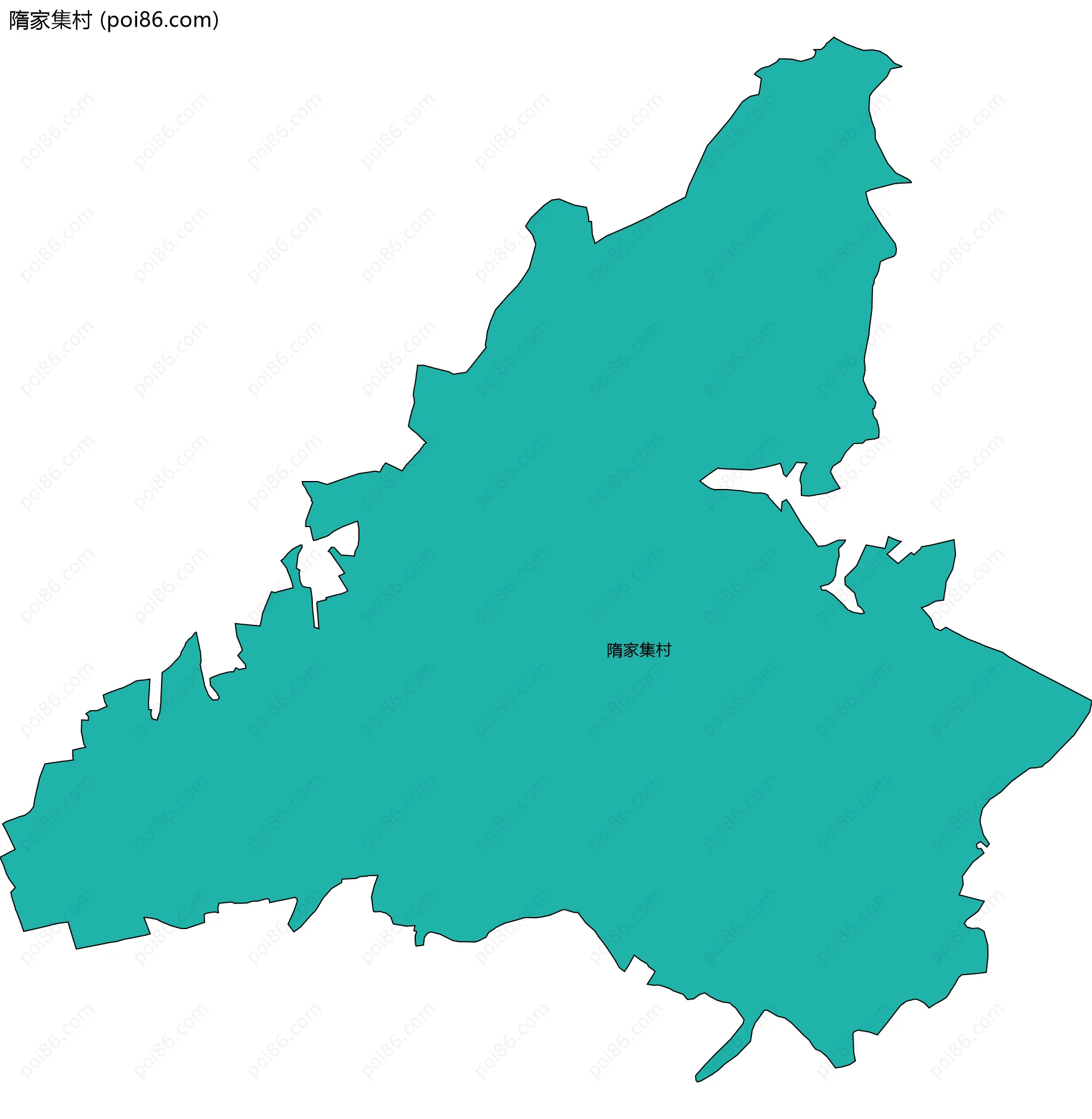 隋家集村边界地图