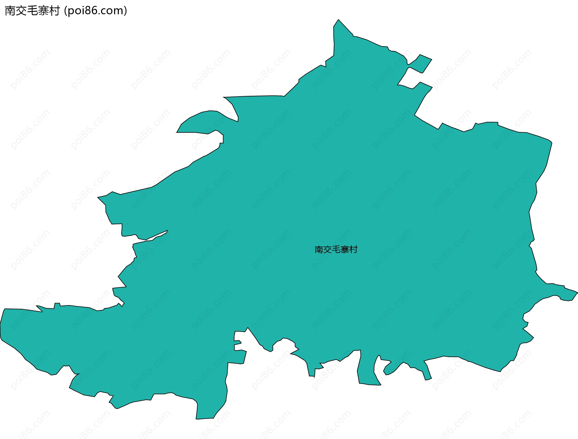 南交毛寨村边界地图
